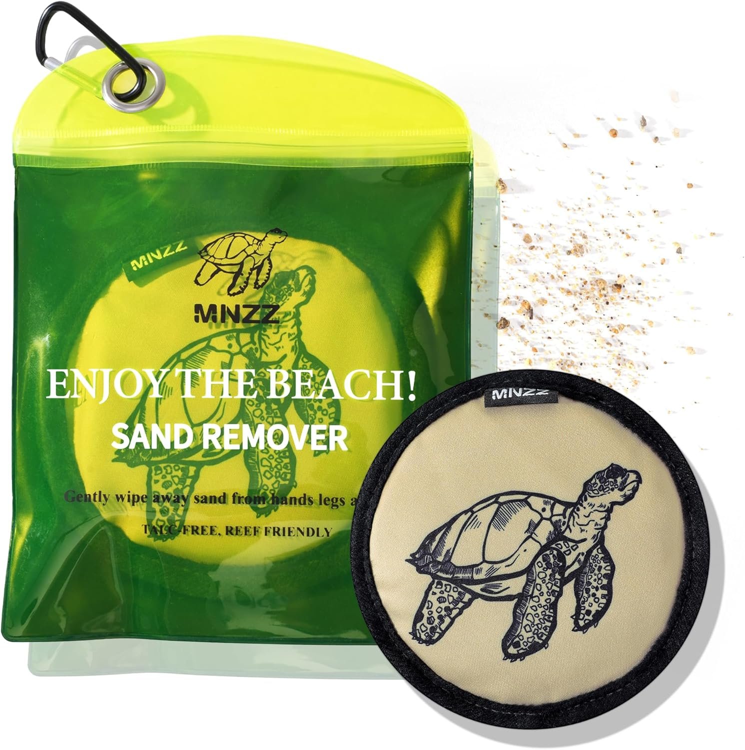 MNZZ Beach Sand Remover Sand Eraser Wipe Mitt Family Women 2026 Summer Gift Beach Towels Vacation Essentials Mexico Costa Rica Trip Must Haves Hawaii Honeymoon Accessories Alaska Cruise Ship Gear 1Pcs