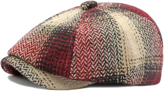Mens Classic Newsboy Flat Cap Gatsby Ivy Cabbie Hat