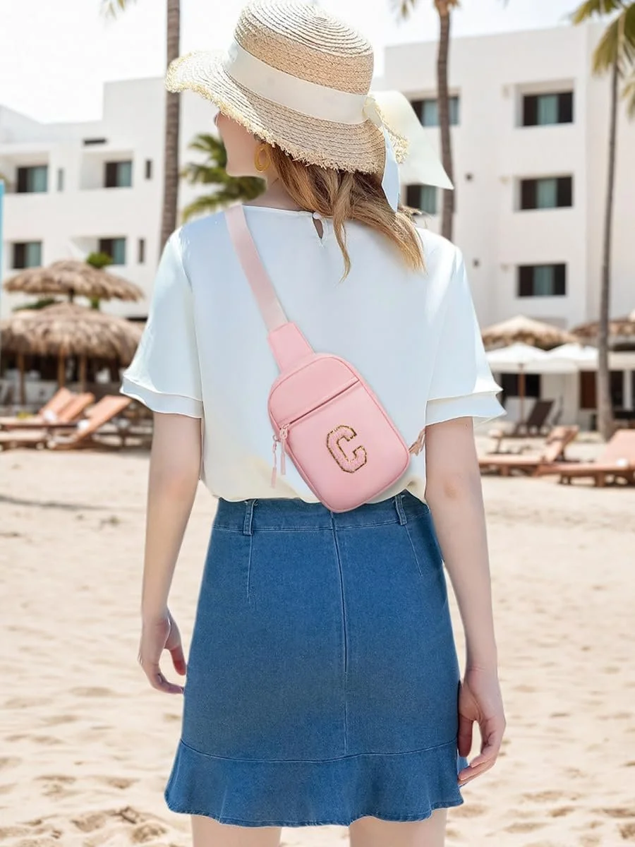 
Click to see full view
Sling Bag for Women, Fanny Pack for Women, Pink C