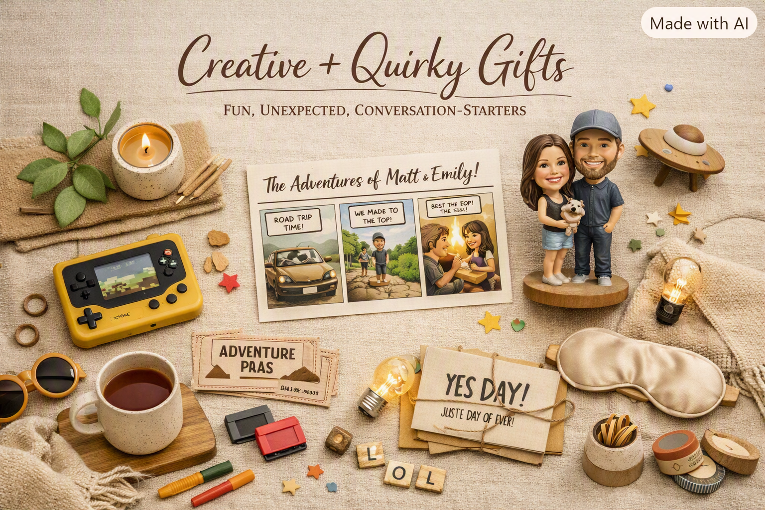 Creative + Quirky Gifts (Fun, Unexpected, Conversation‑Starters)