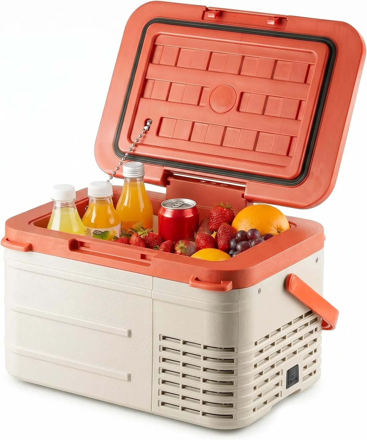DOGHLY 12V Car Refrigerator, 11QT(10L) Portable Electric Cooler, -4℉-68℉
12V/24V DC and 110-240V AC, Portable Car Fridge, Compressor Freezer for Truck, RV, SUV, Camping, Road Trip, Orange