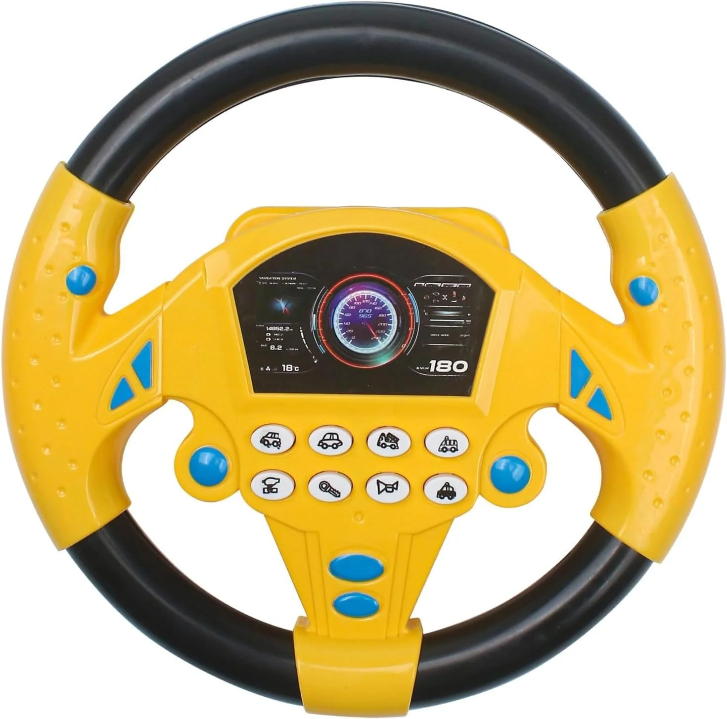 Steering Wheel Toy for Kids, Toy Steering Wheel for Car, Baby Musical Toys, Simulated Driving Controller with Realistic Engine Sounds and Musical Learning Modes, Early Educational Toy