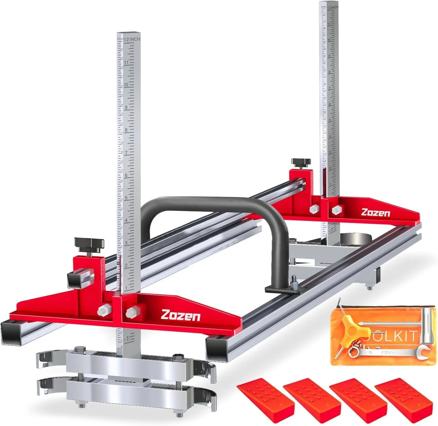 Zozen Chainsaw Mill, Fits 14”-36” Planking Milling Bar, Portable Sawmill | Can be Assembled into 3 Sizes for Independent Use, Flexible Cutting Guide System for Builders and Woodworkers