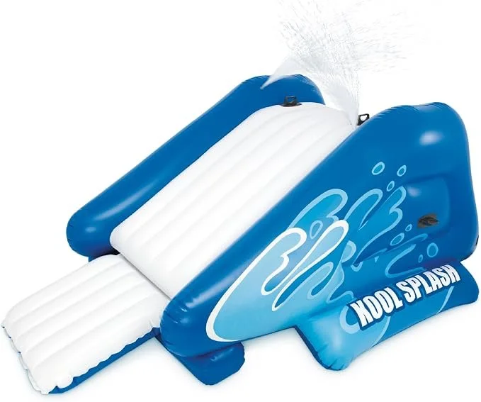 INTEX Kool Splash Inflatable Water Slide for Swimming Pool Fun | 58849EP - Blow Up Play Center with Sprinkler for Kids Ages 6 and Up