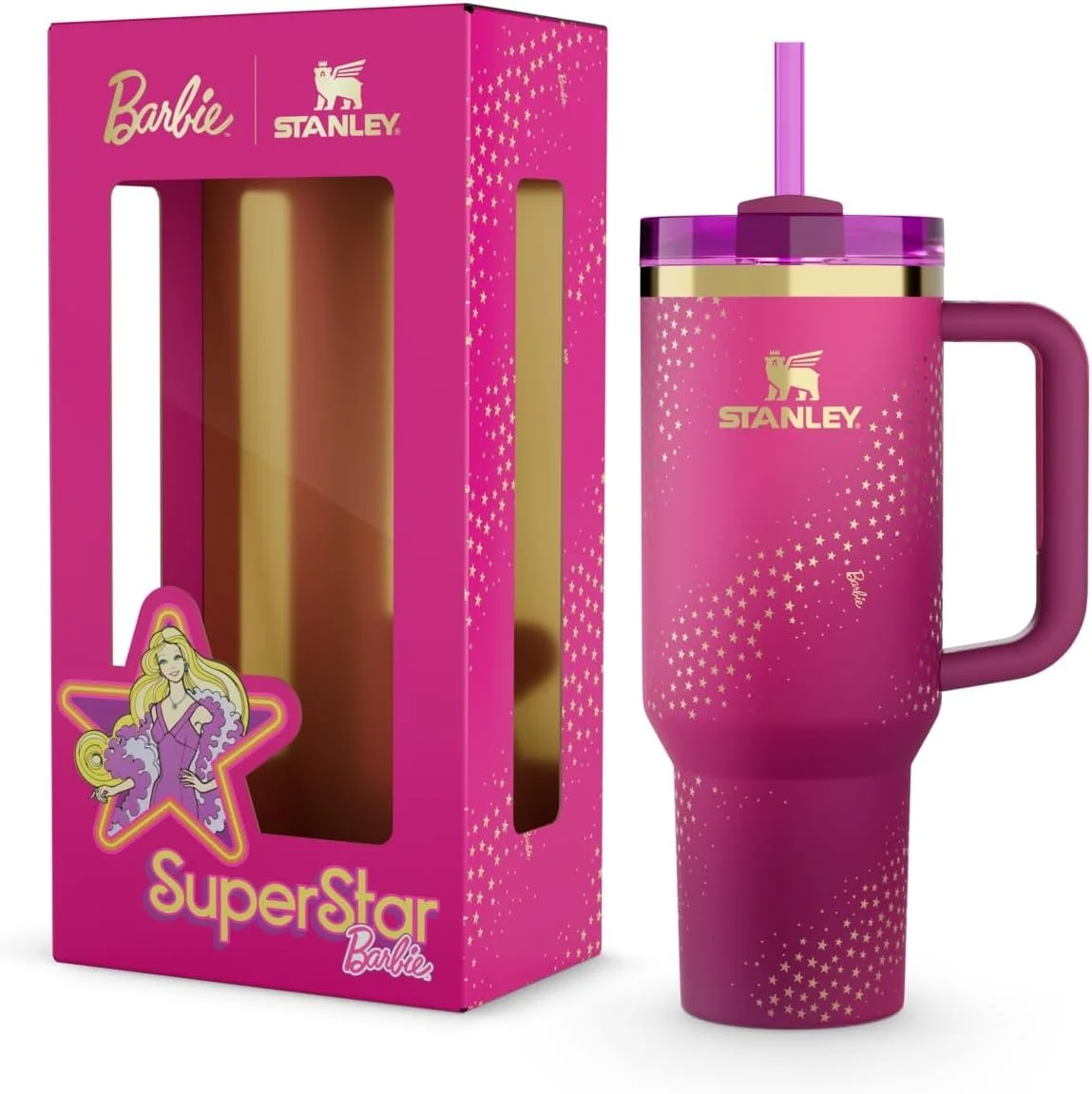 STANLEY IceFlow Flip Straw 2.0 Bottle, 24 oz, Sorbet Garden | Easy Carry Handle | Twist On Lid and Flip Up Straw | Lightweight Water Bottle | Insulated Stainless Steel | BPA-Free