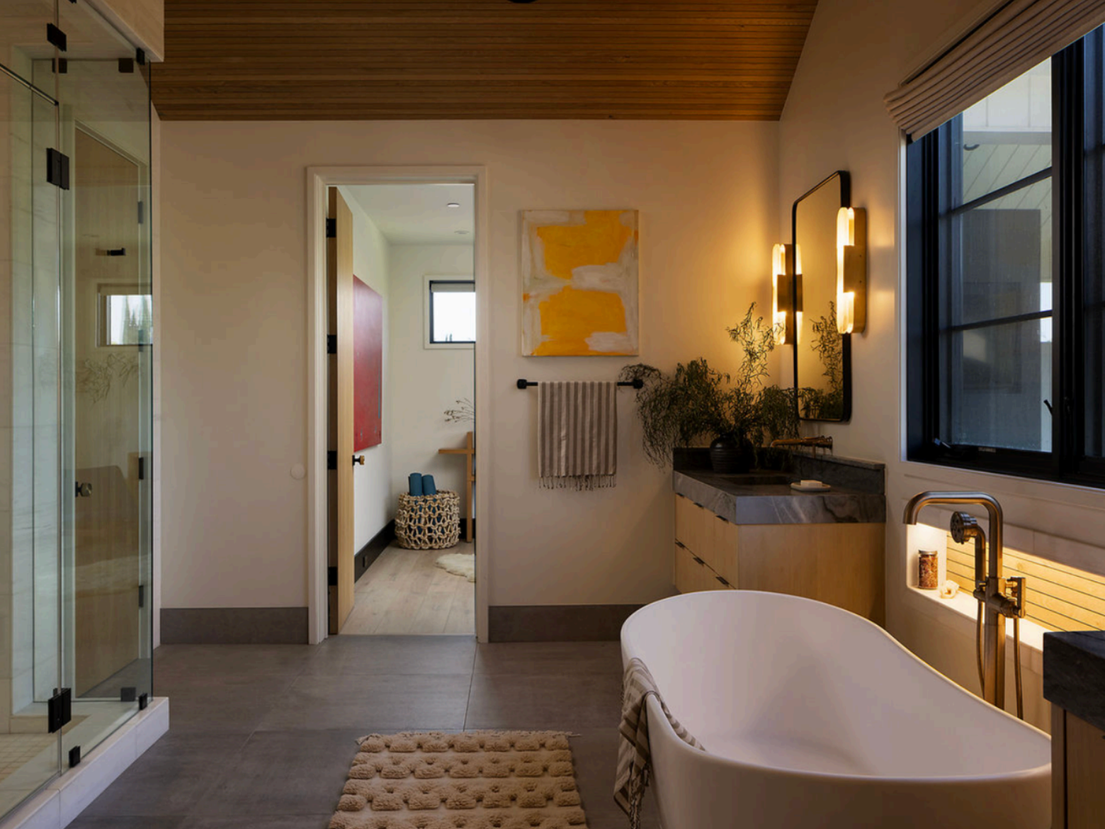 Luxury art staging in a contemporary Los Angeles residence