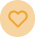 Orange circle on a light background