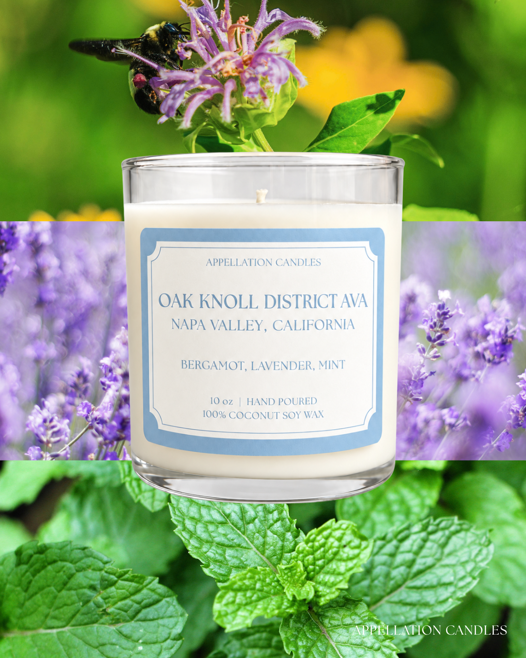 Oak Knoll AVA Candle - Bergamot, Lavender, Mint