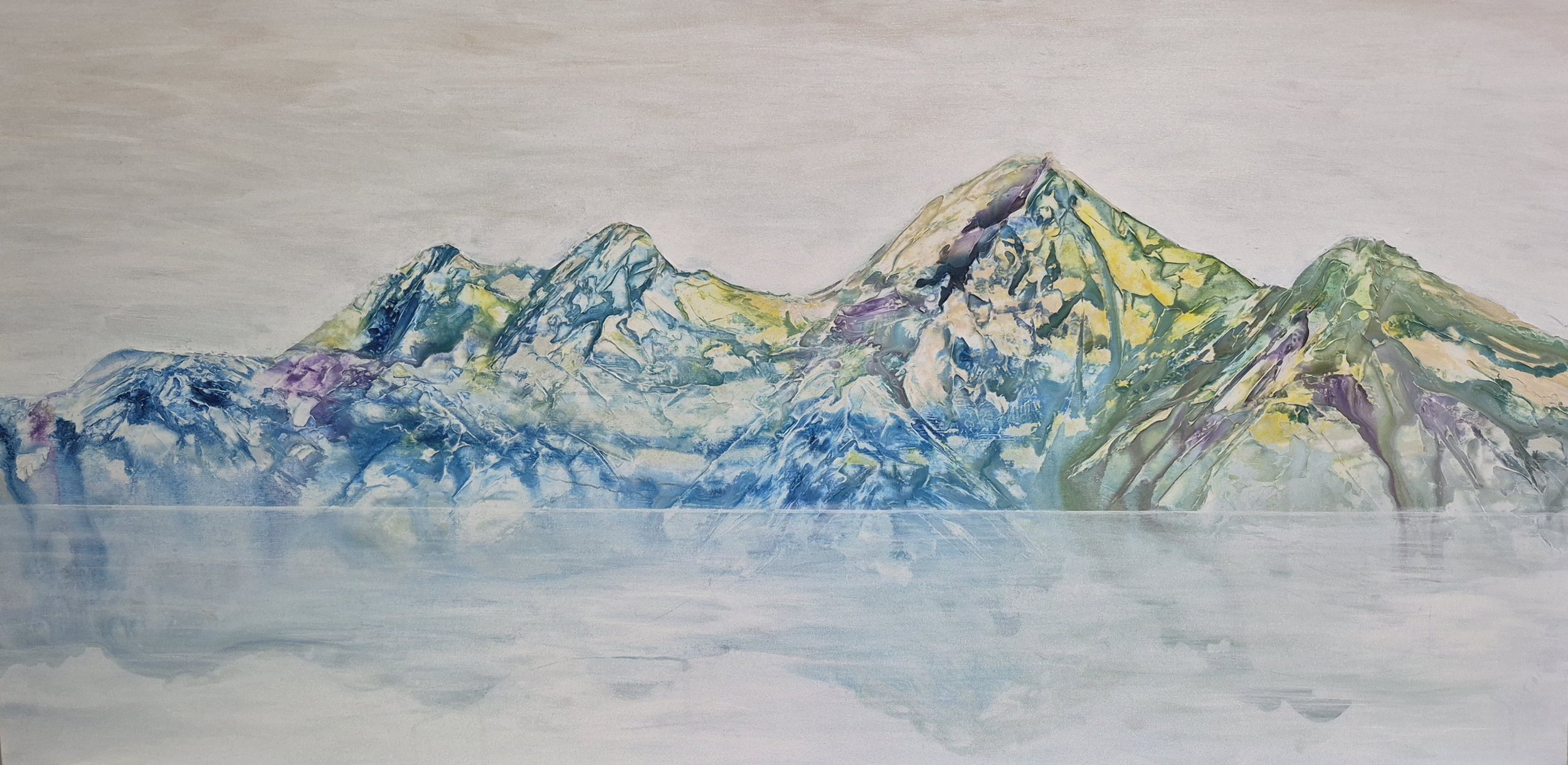 Mountains on a Lake