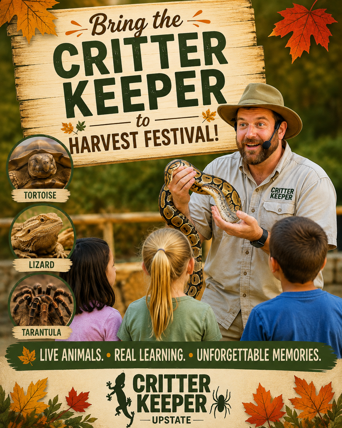 Bring the Critter Keeper to Harvest Festival