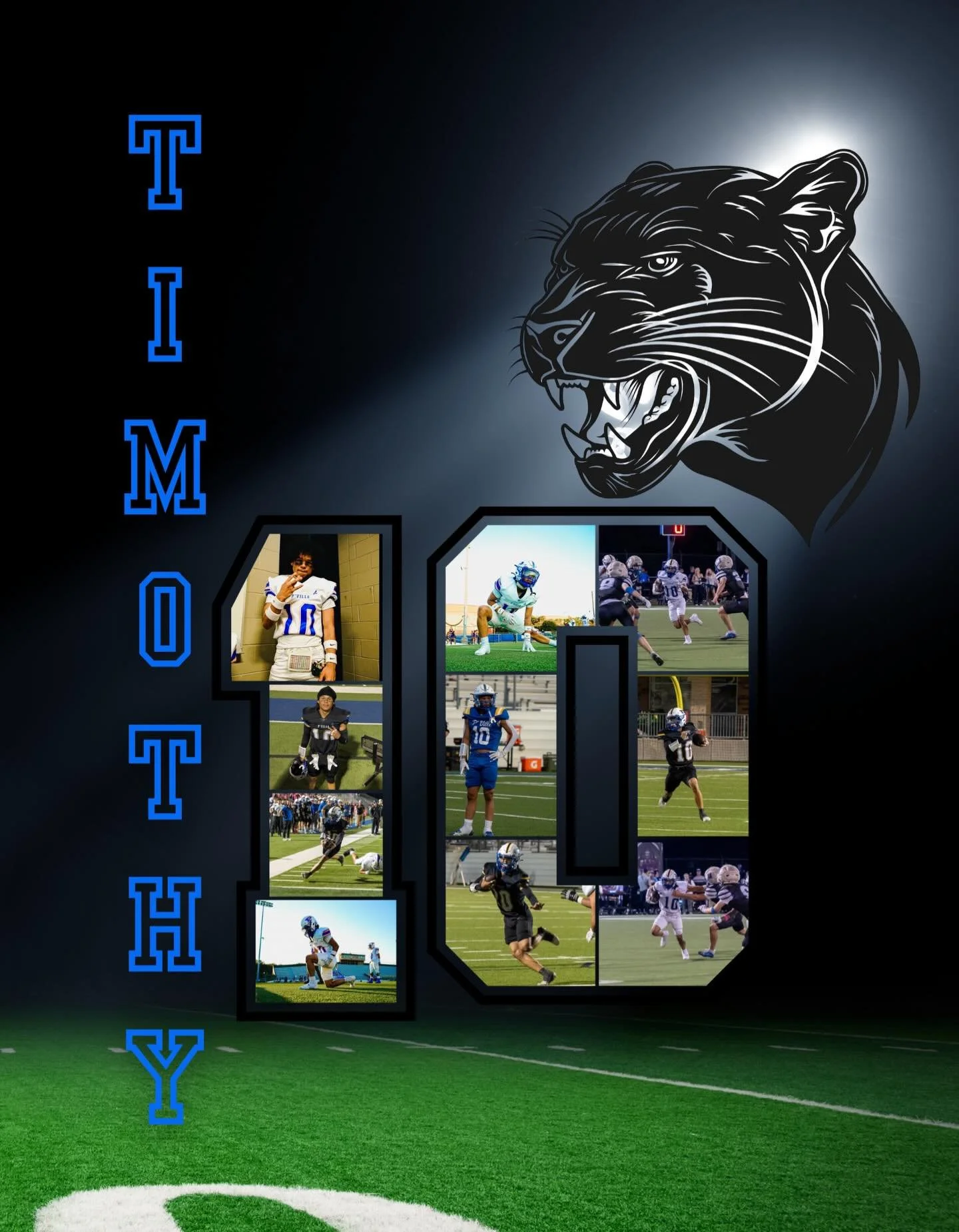 Customized number photo collage! 

#customdesigns #explore #football #austintx