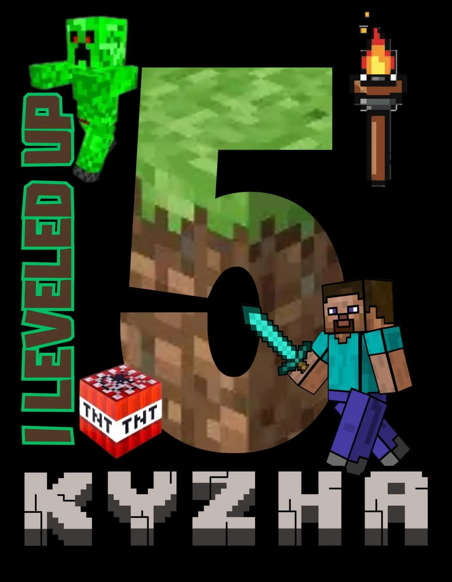 Custom birthday Minecraft shirt! 🤩

#minecraft #explorepages #birthday #customized