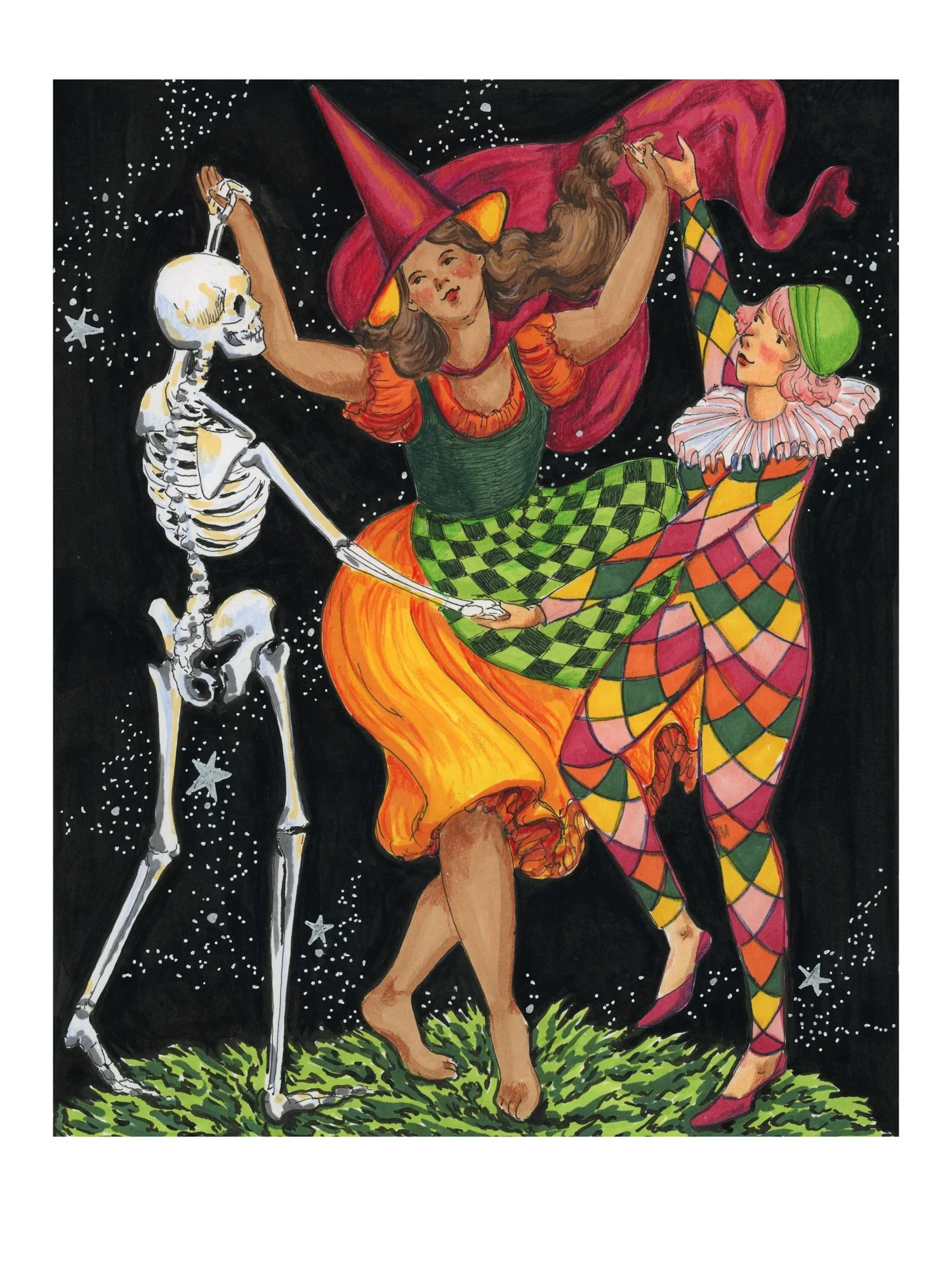 Fate's Trio Dancing Archival Print