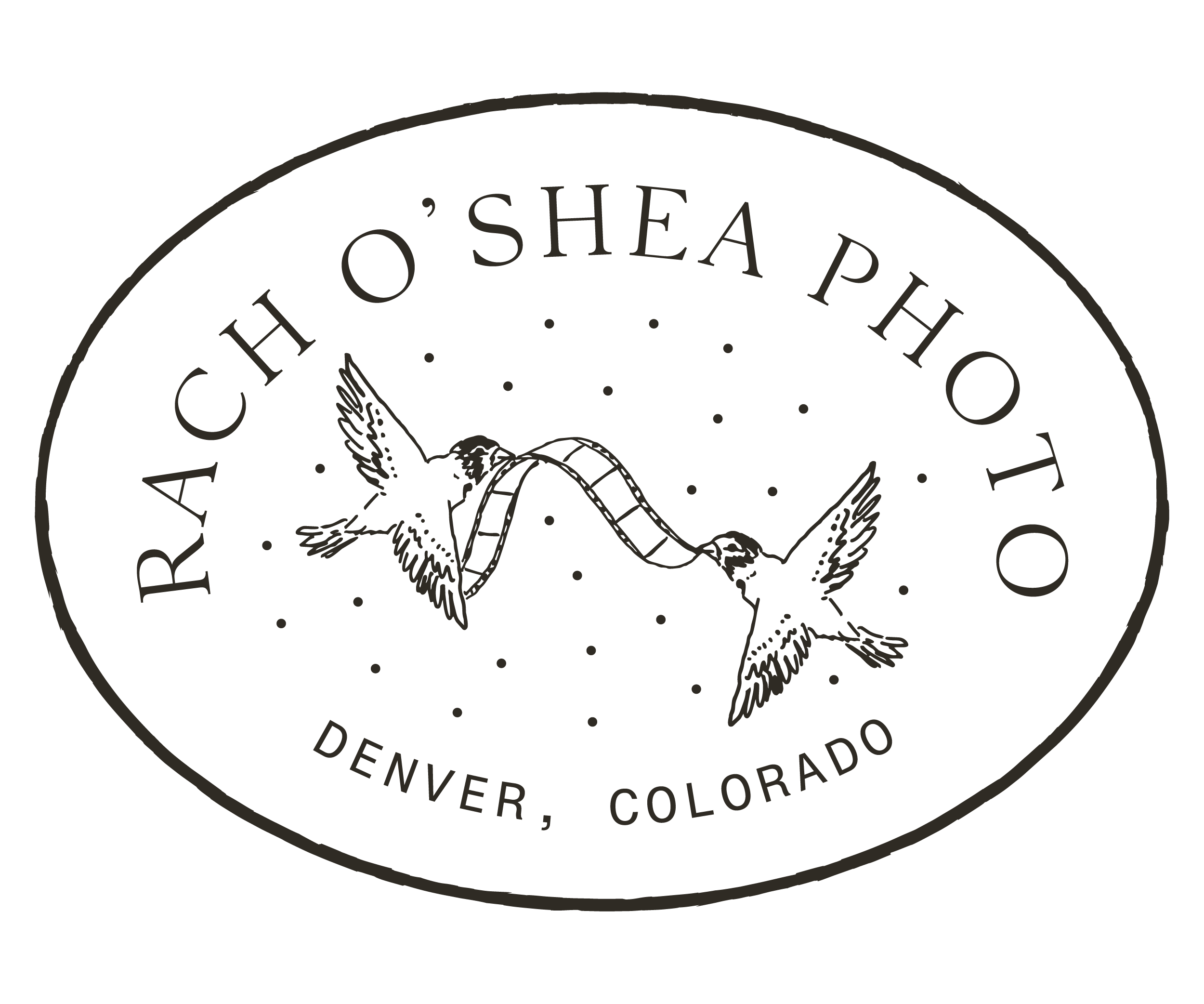 Circular logo featuring a bird holding an arrow in its beak, with text around it that reads 'The O'Shea Phone' and 'Denver, Colorado.'