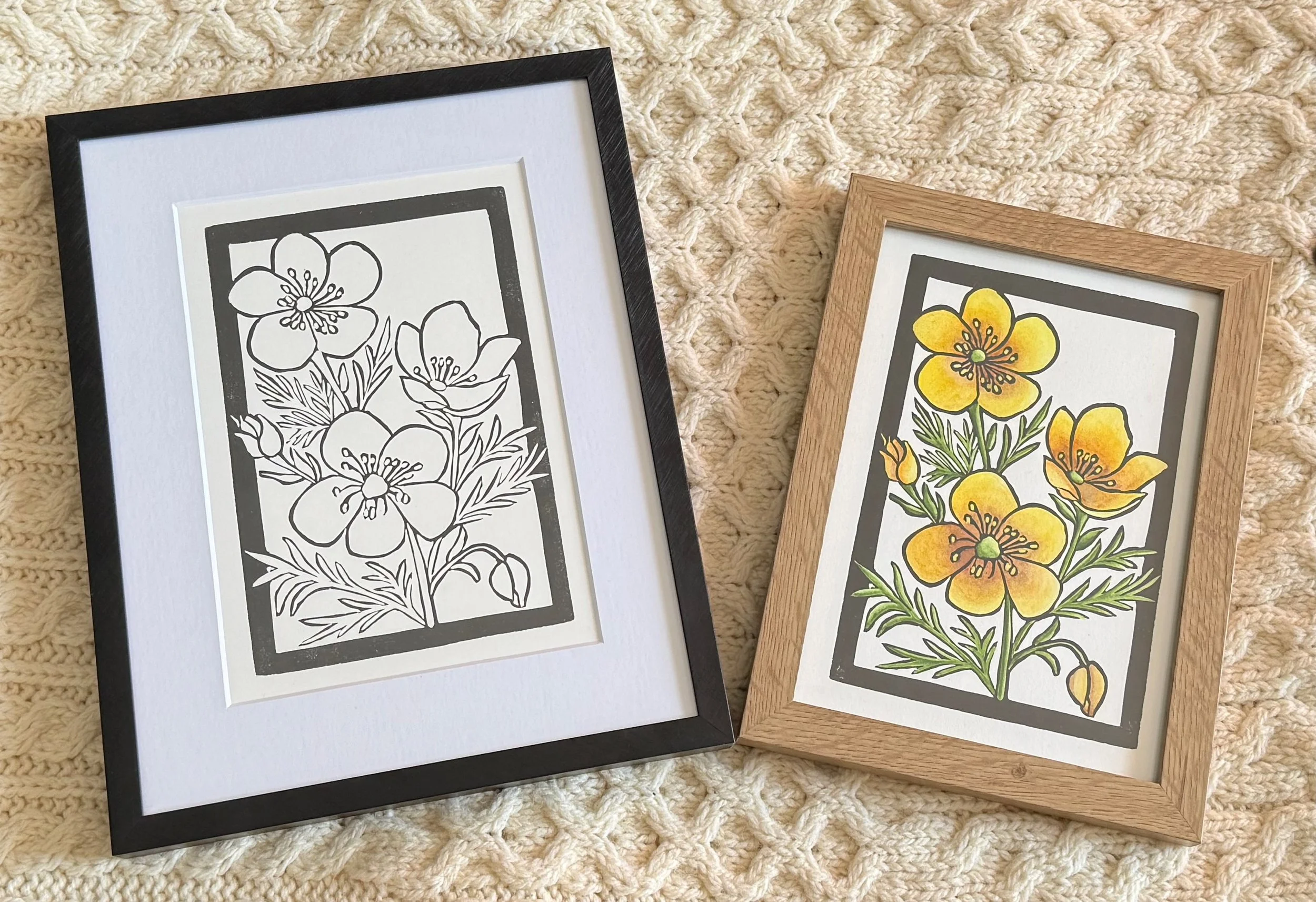 Buttercup 2 Variants Framed.jpeg