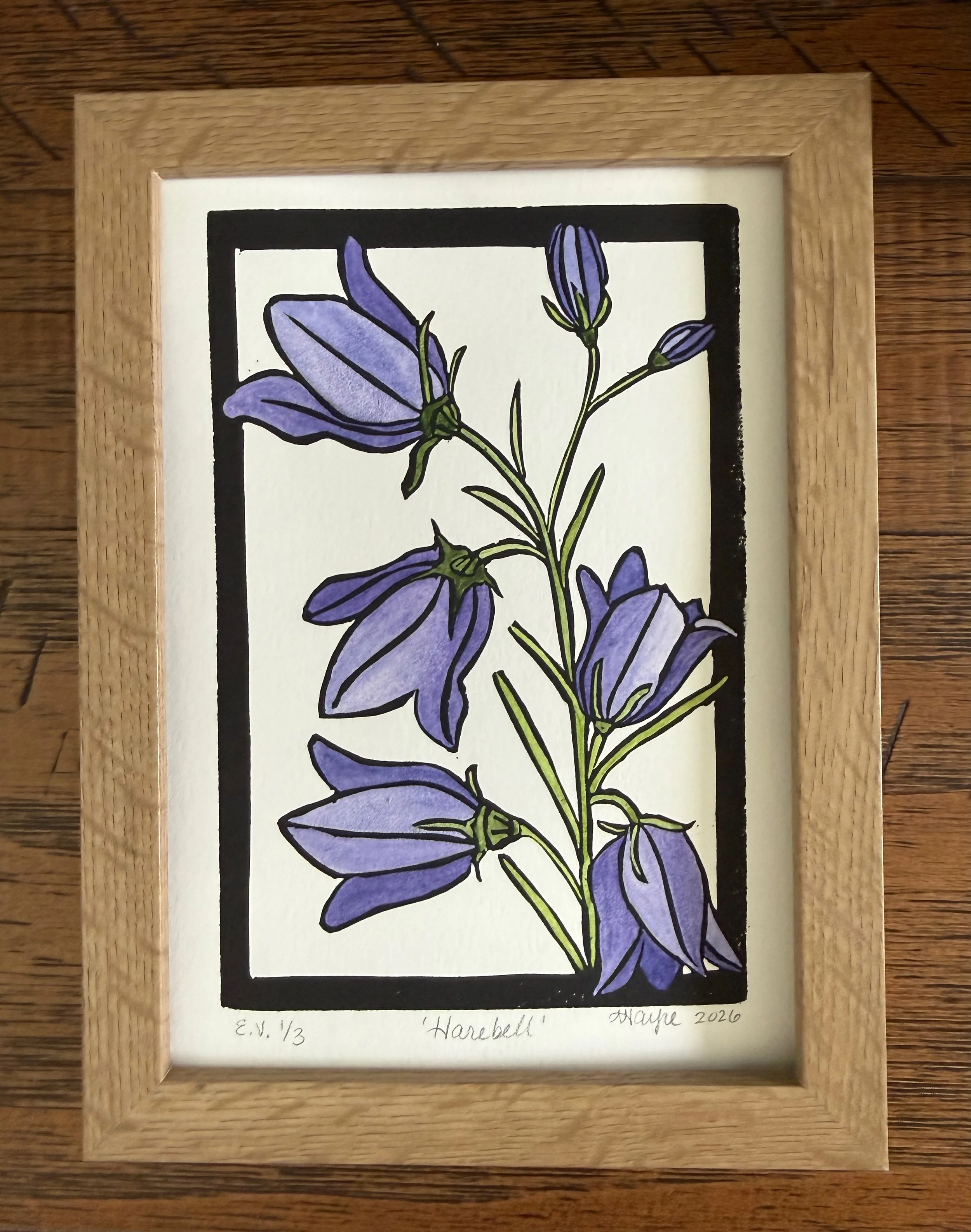 Harebell watercolor framed 2.jpeg
