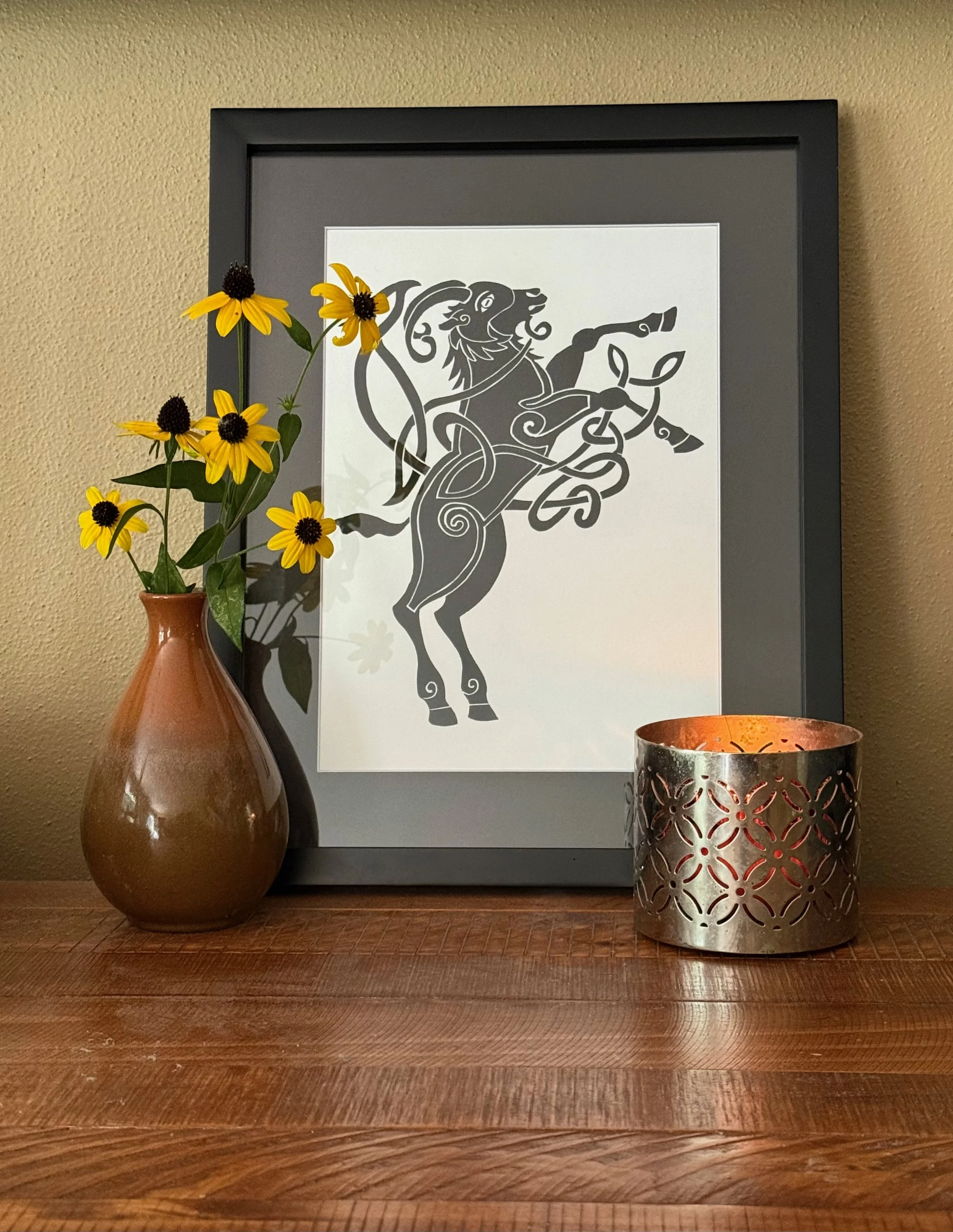The Púca Framed in Room.jpeg