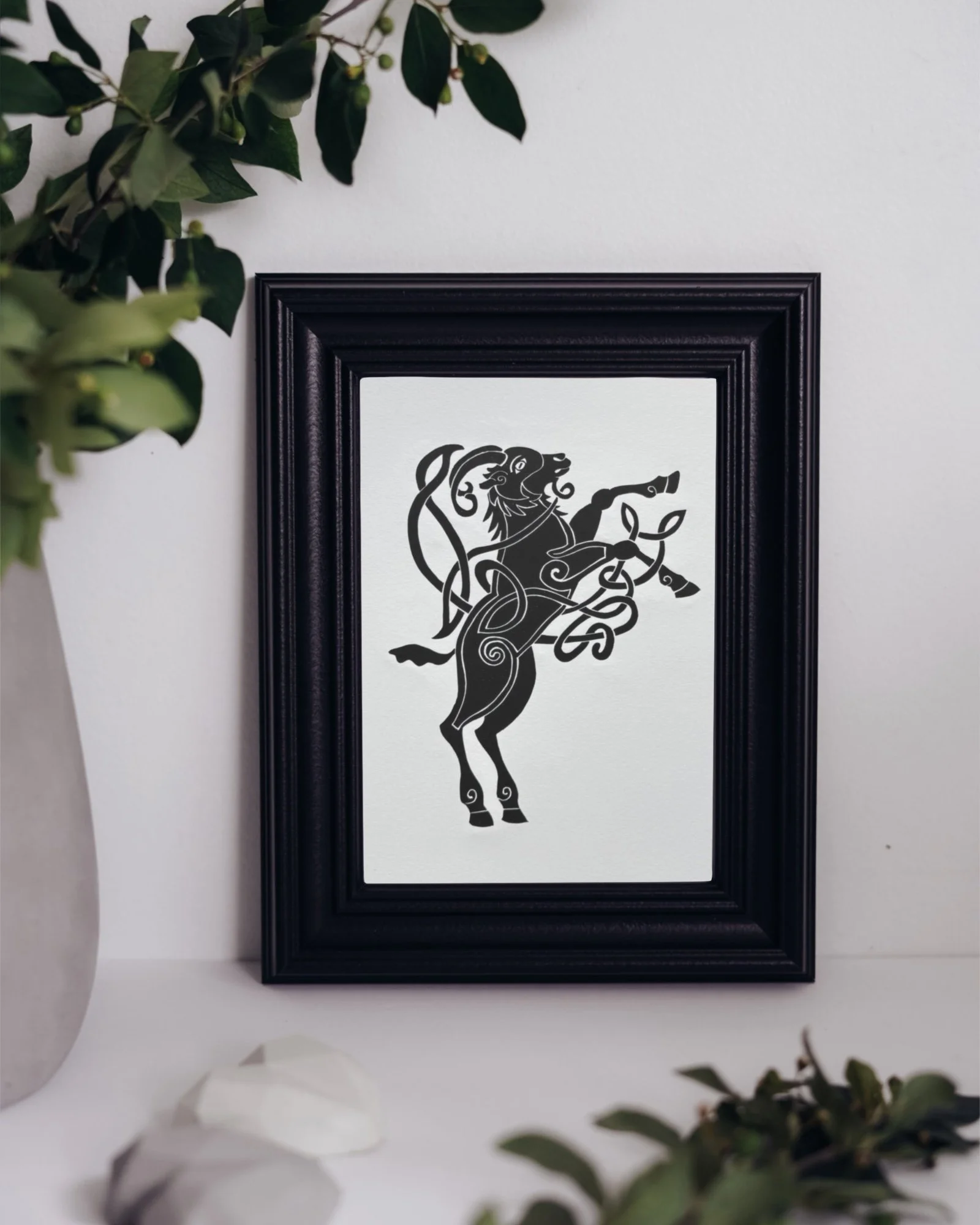 The Púca Linocut Print