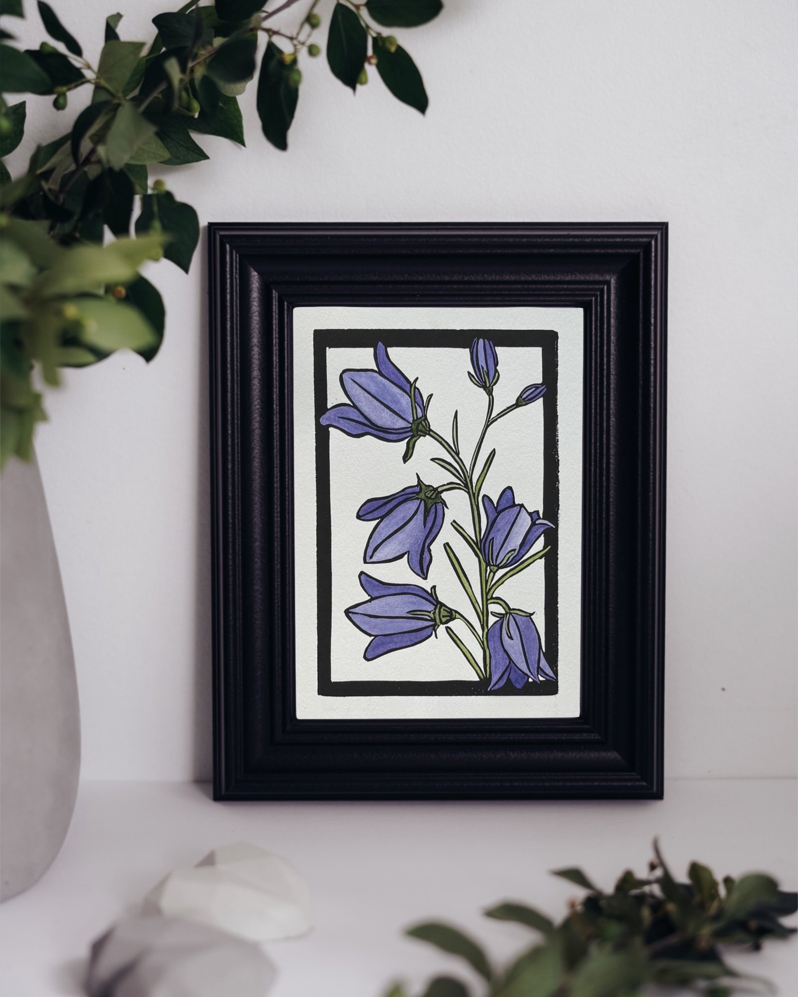 Harebell Watercolor Framed.jpg