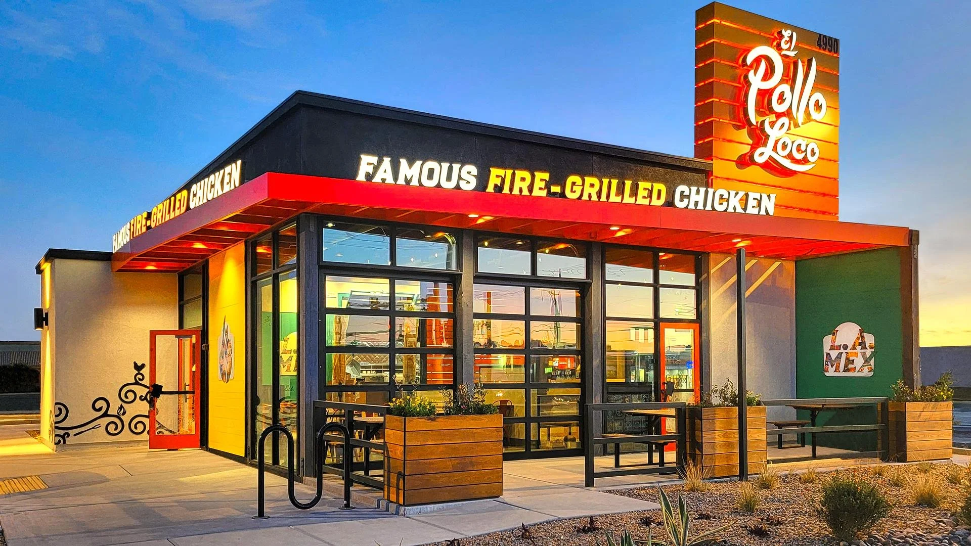 Fire-grilled chicken from El Pollo Loco