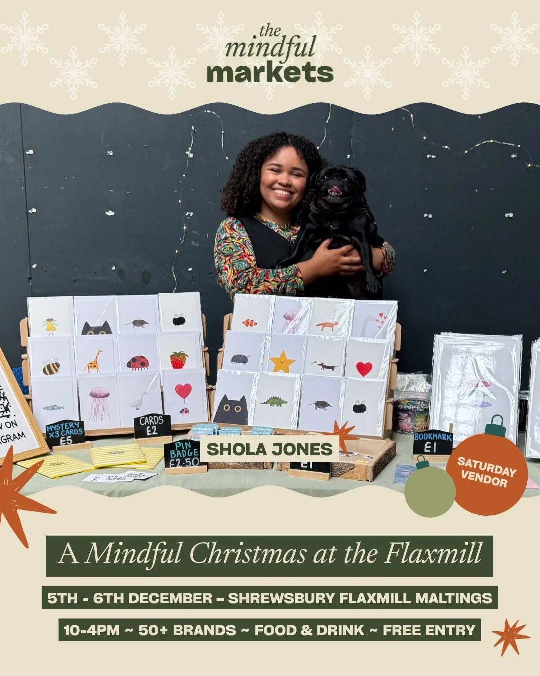 Meet Shola from @shoillustrates 🐝🦞

Based right here in Shrewsbury, Shola creates beautiful hand drawn illustrations inspired to bring a level of calm, and printed on various paper goods from cards and bookmarks to badges and prints. So you&rsquo;r