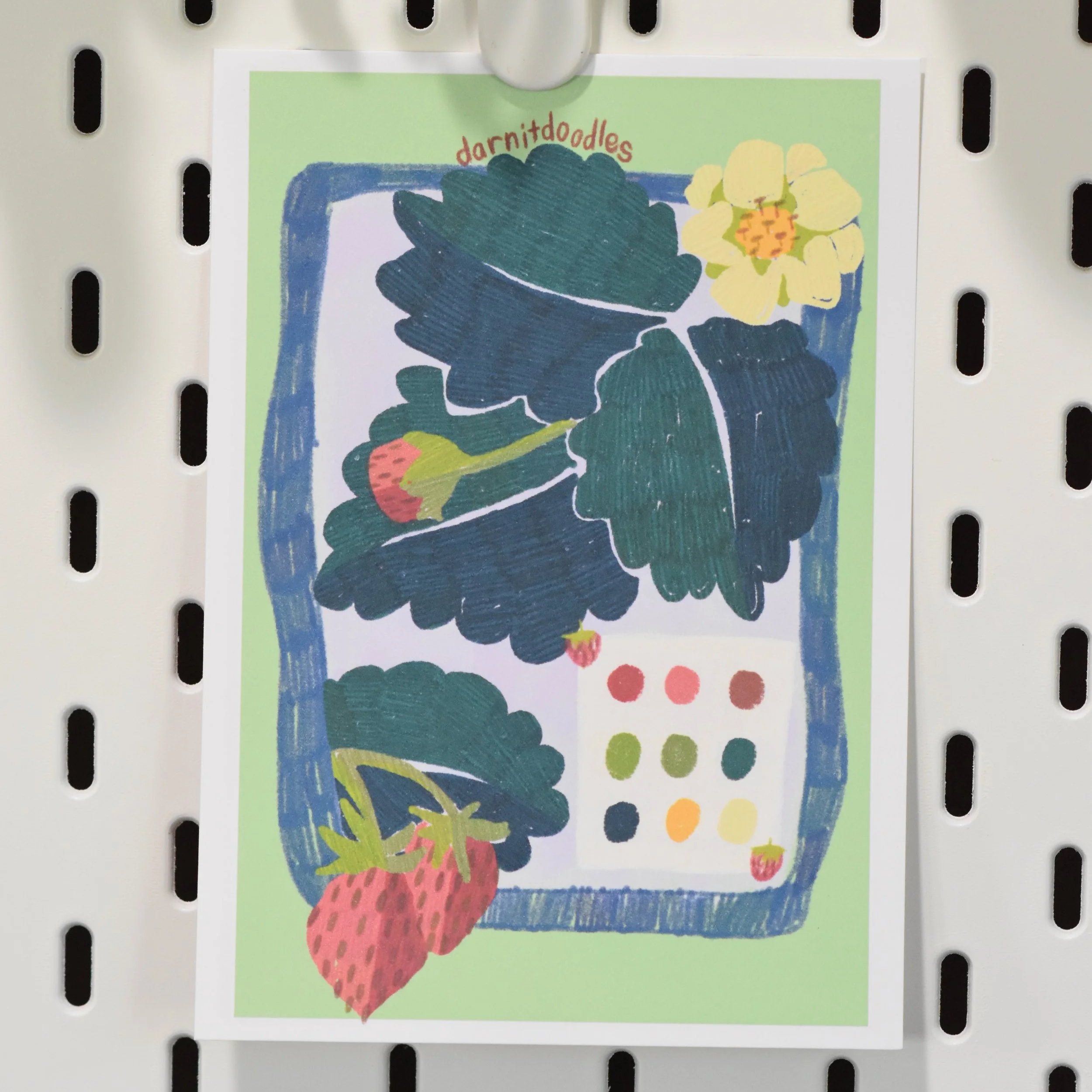 Strawberry Plant Print