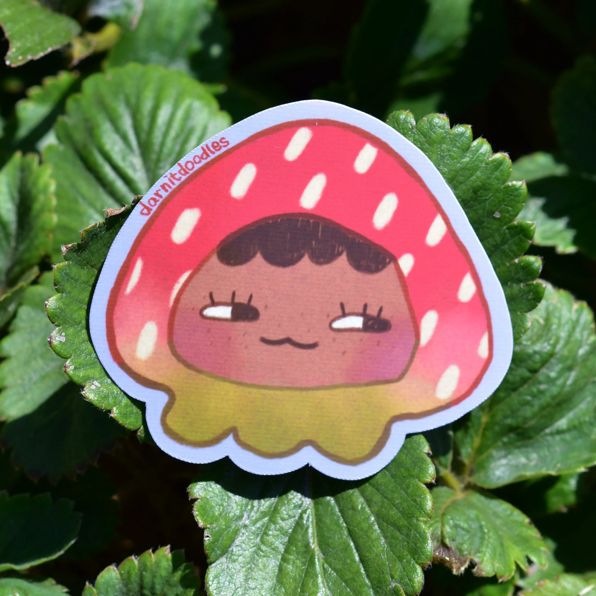 Strawberry Hat Sticker
