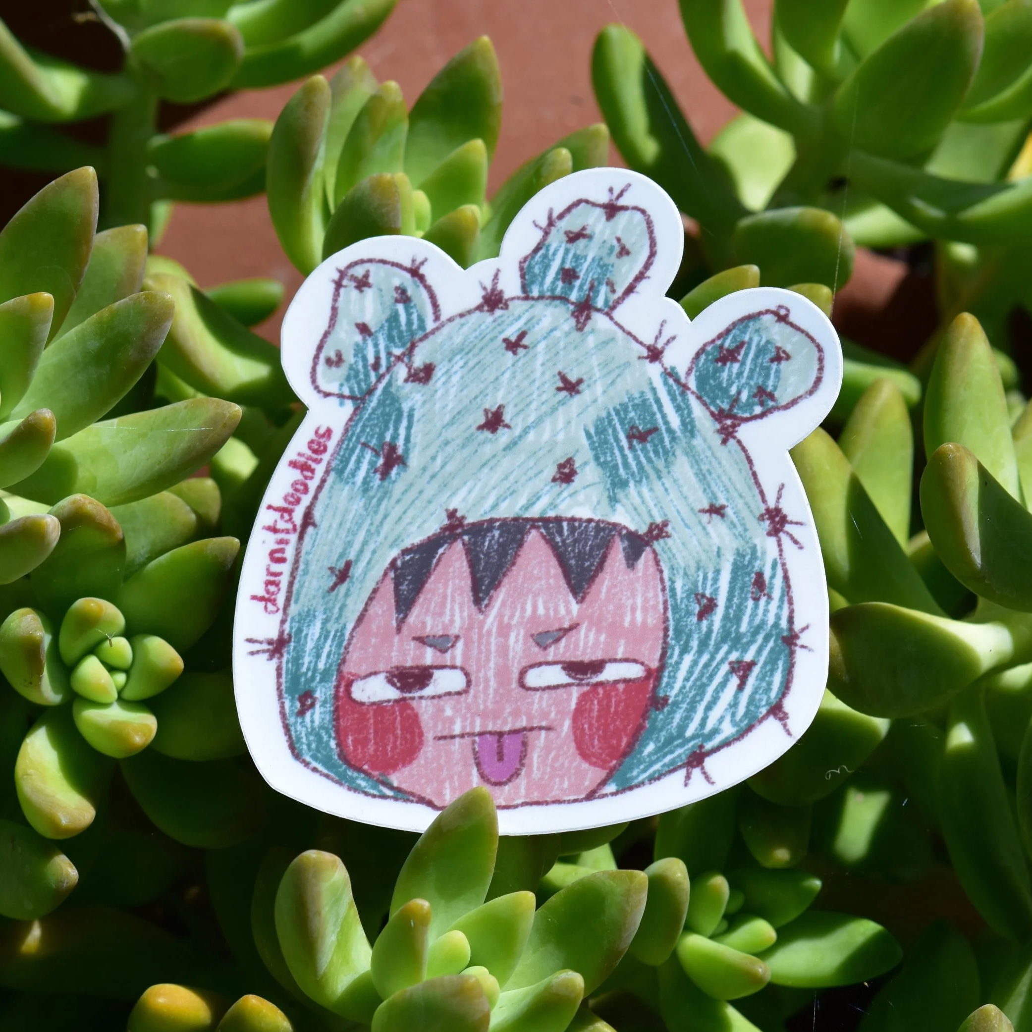 Cactus Hat Sticker