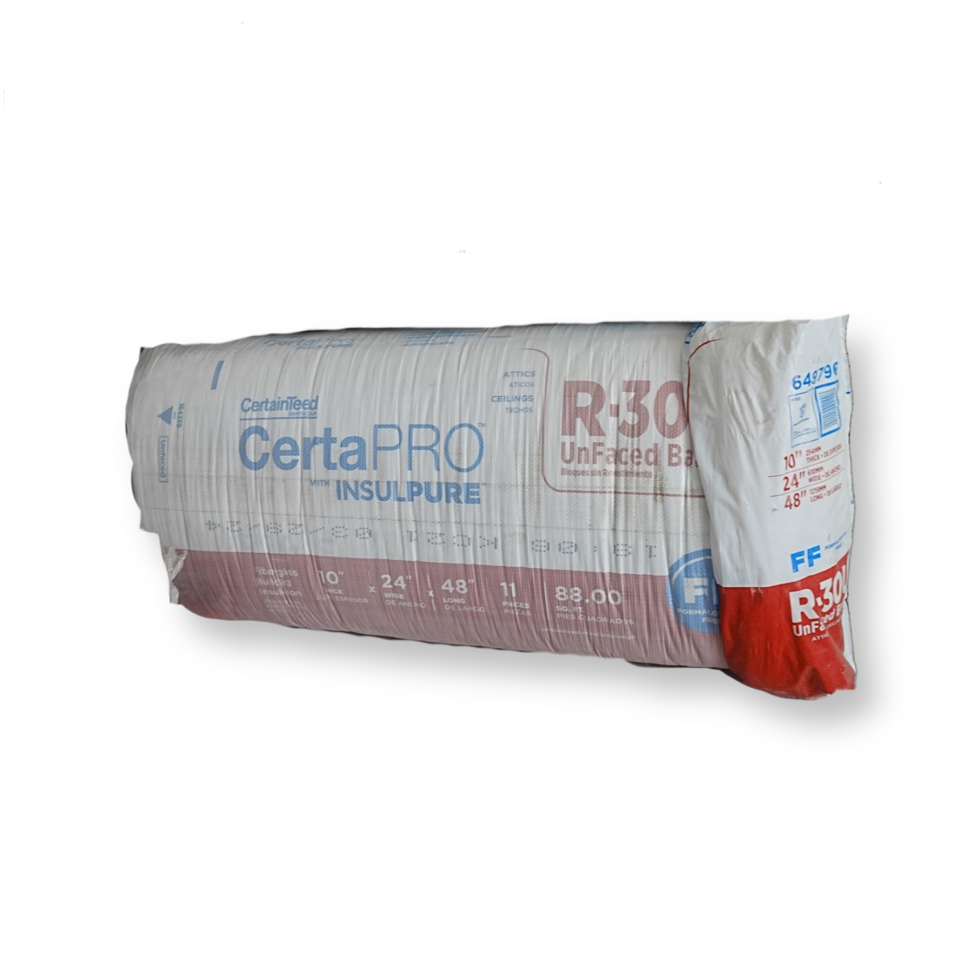 CertainTeed CertaPRO® R-30 Unfaced Fiberglass Batt Insulation