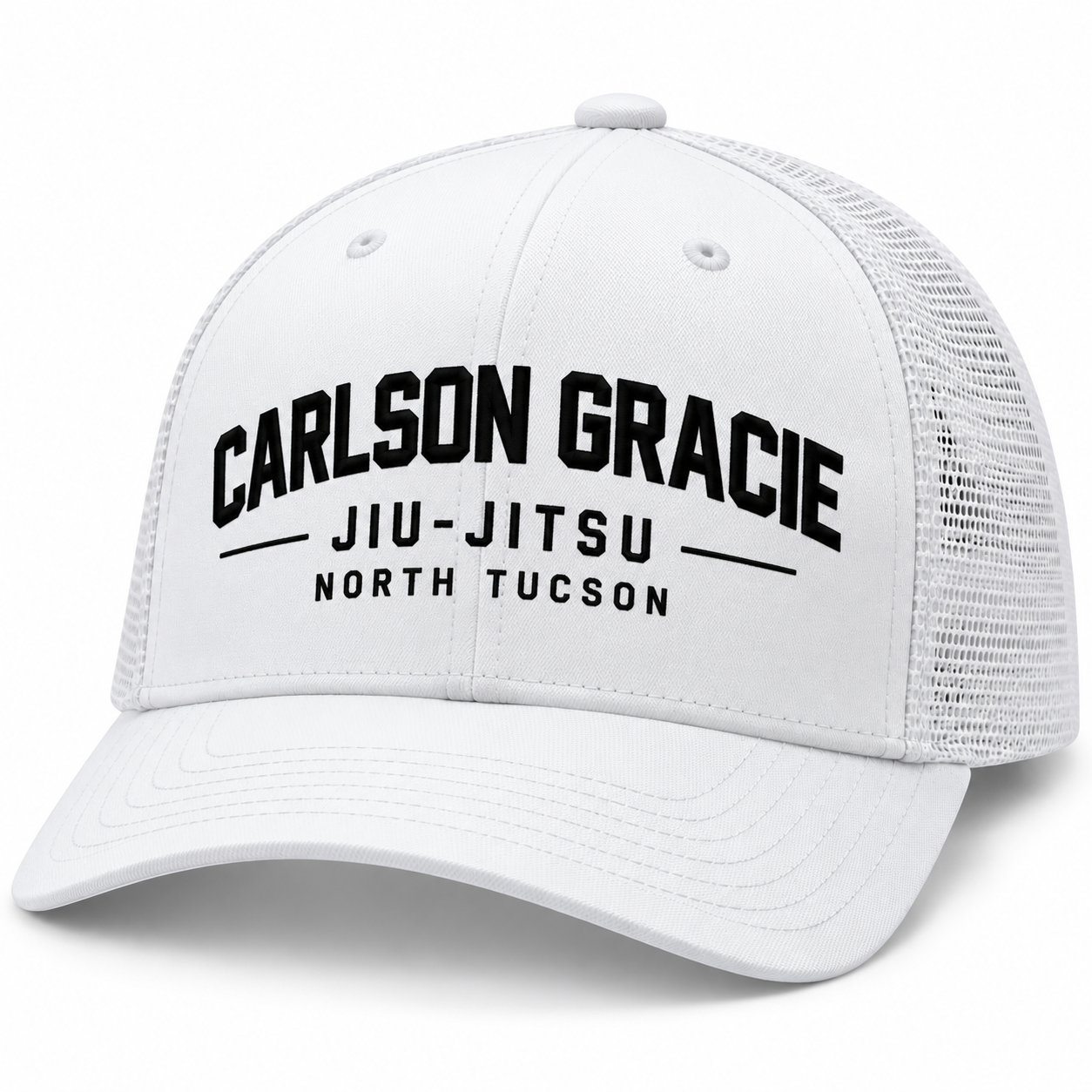 Carlson Gracie NT Jiu-Jitsu Trucker Cap White.png