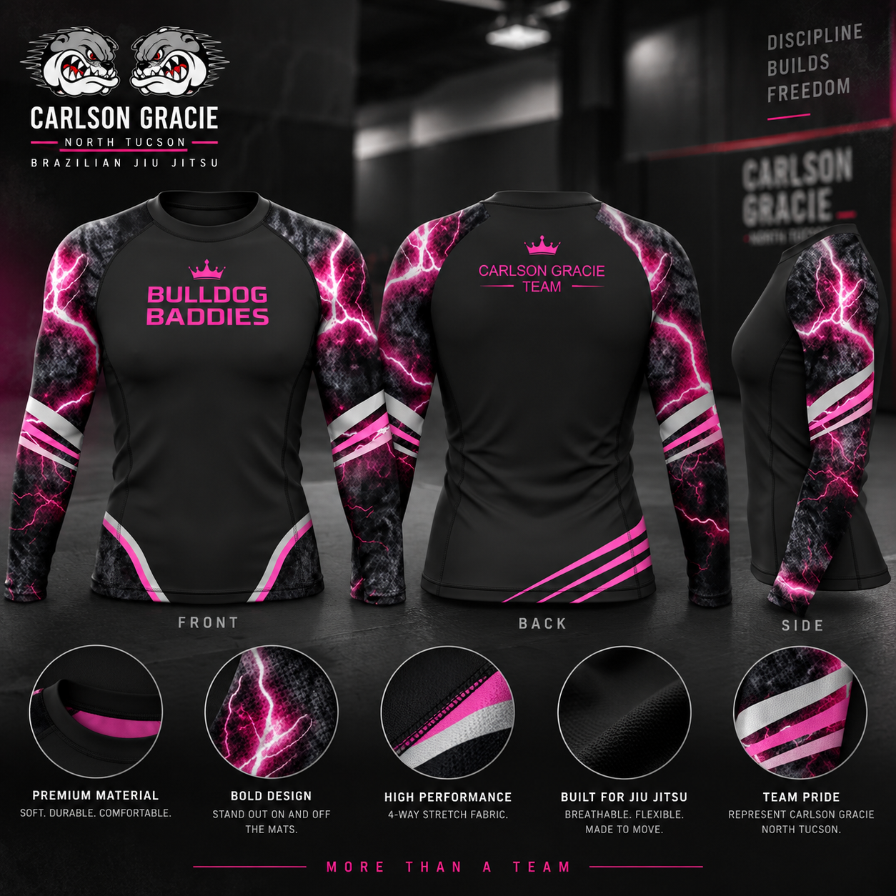 Bulldog Baddies Rash Guard