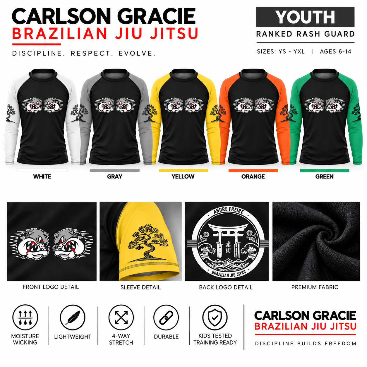 Youth Ranked Rash Guard (L/S)