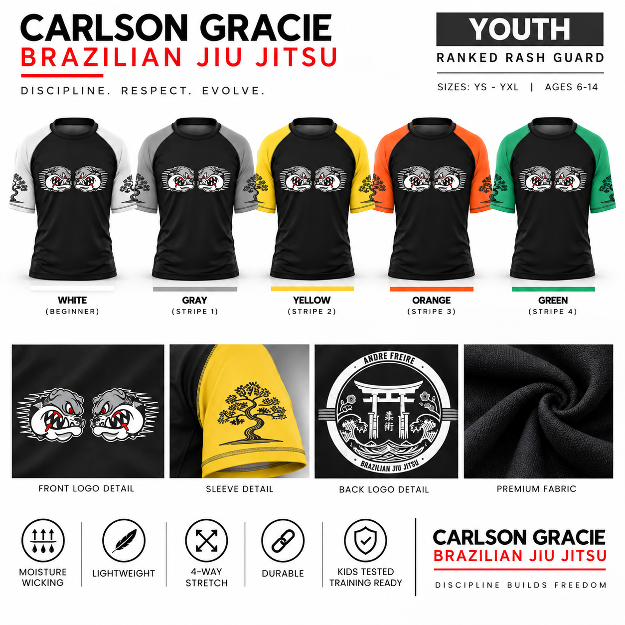 Youth Ranked Rash Guard (S/S)