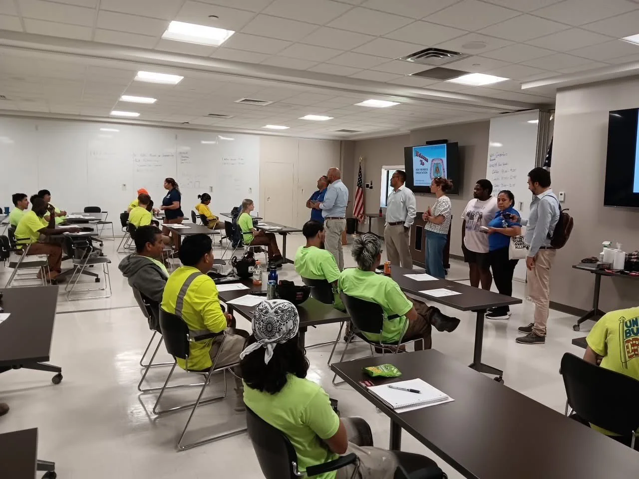 In 2025, NVP organized meetings with local unions, like the the Council of Carpenters, to discuss affordable housing and labor-community organizing.