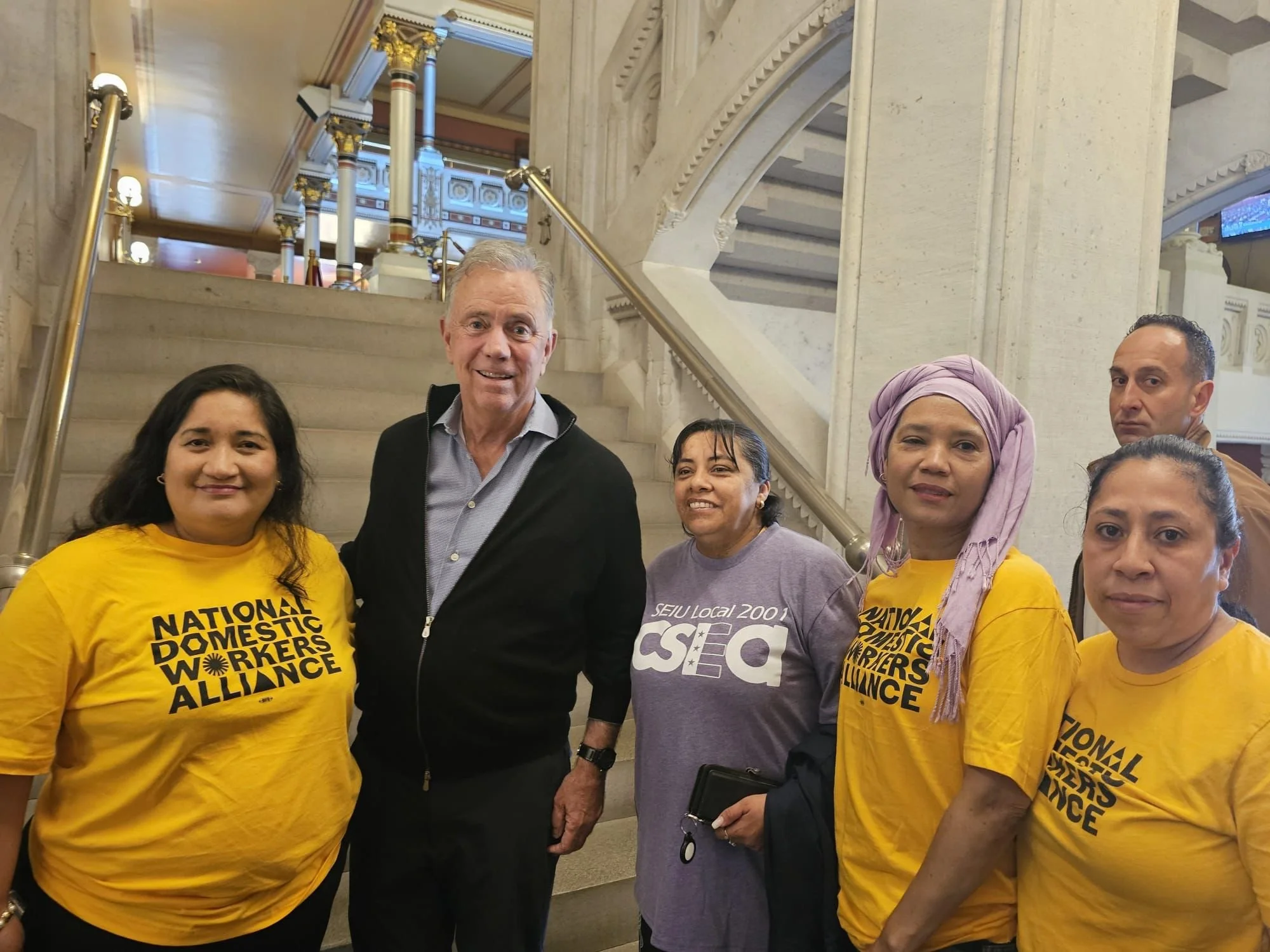 Fighting together for Funding for the Domestic Workers Education Program (Governor Ned Lamont)