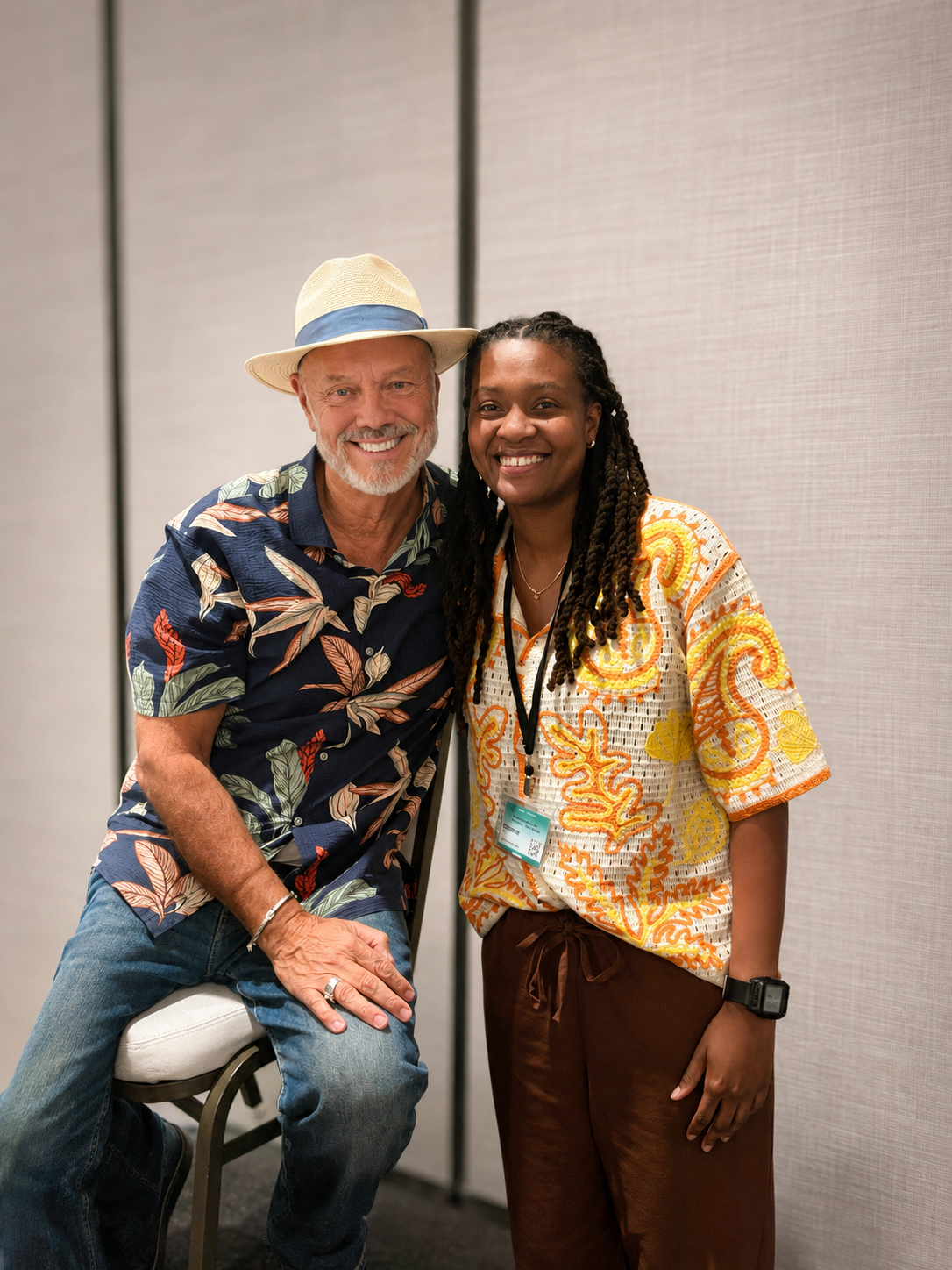 Dr. Shavonne with Dr. Bradley Nelson at the inaugural in-person Emotion Code Practitioner training.