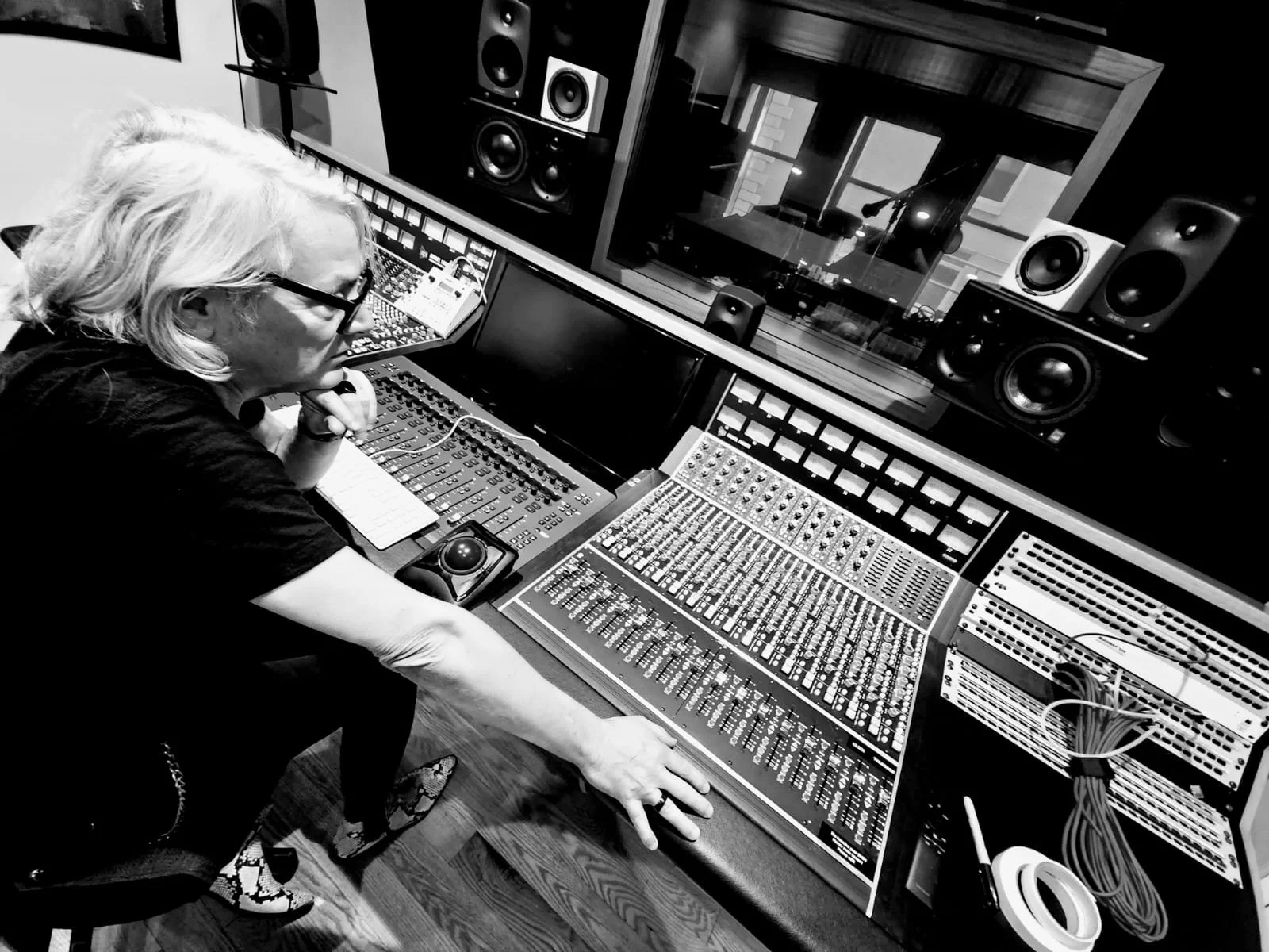 John Beckmann recording music for Utopia PKWY