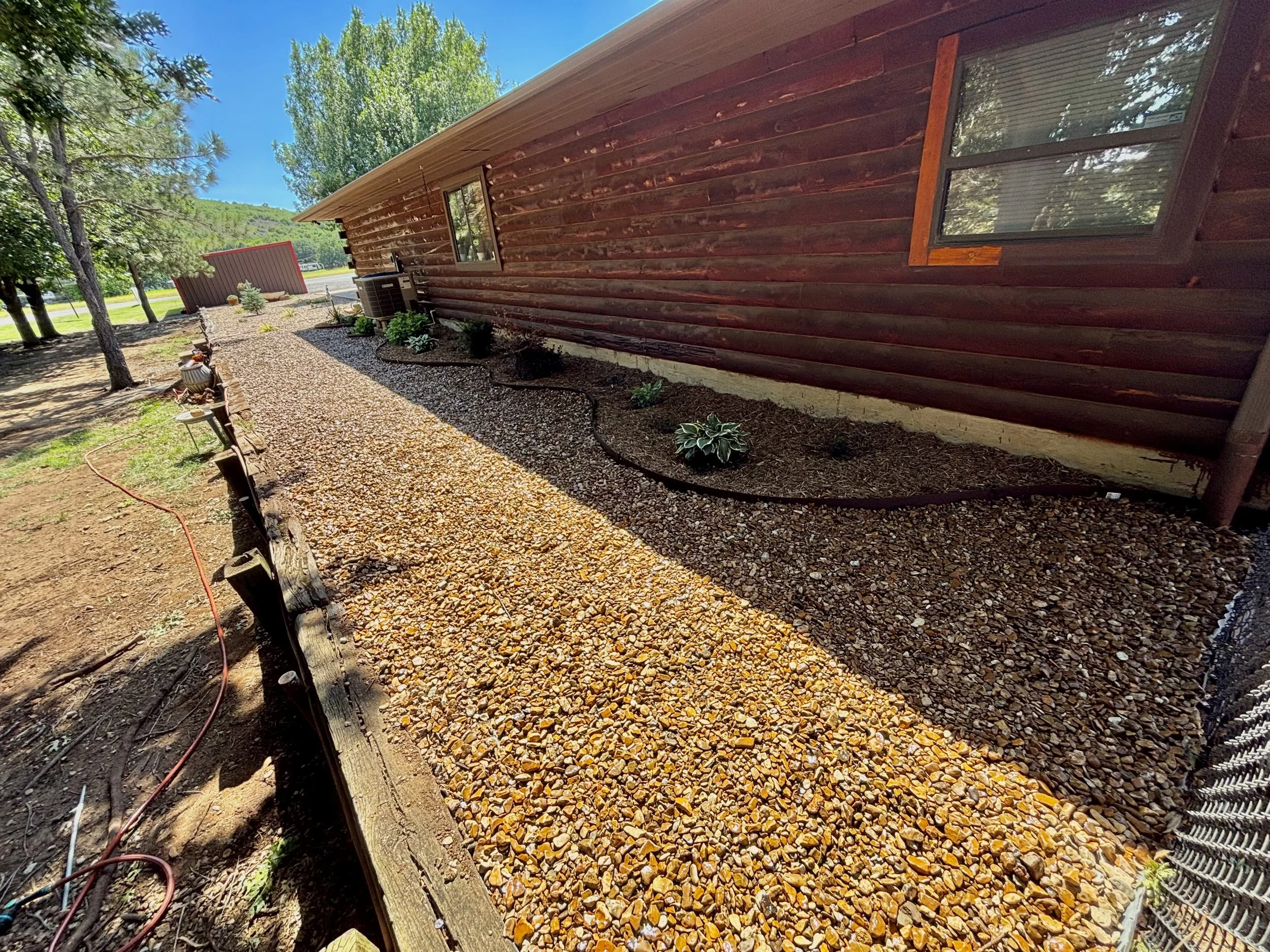 Custom landscape design and install around Chickasha, Ok and surrounding areas!