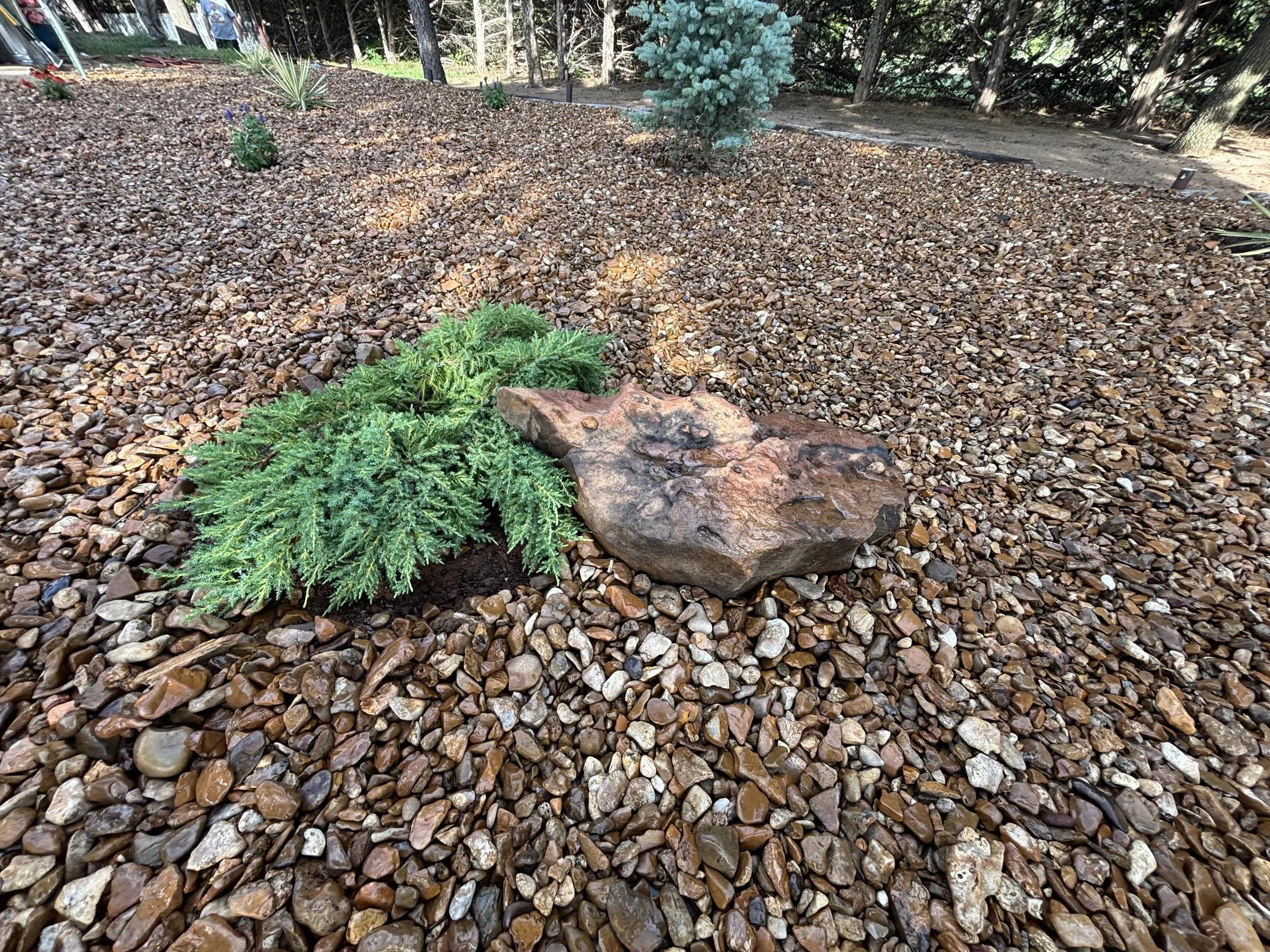 Custom landscape design and install around Chickasha, Ok and surrounding areas!