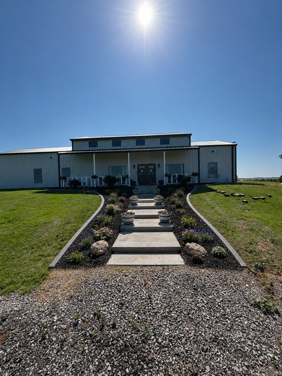 Custom landscape design and install around Chickasha, Ok and surrounding areas!