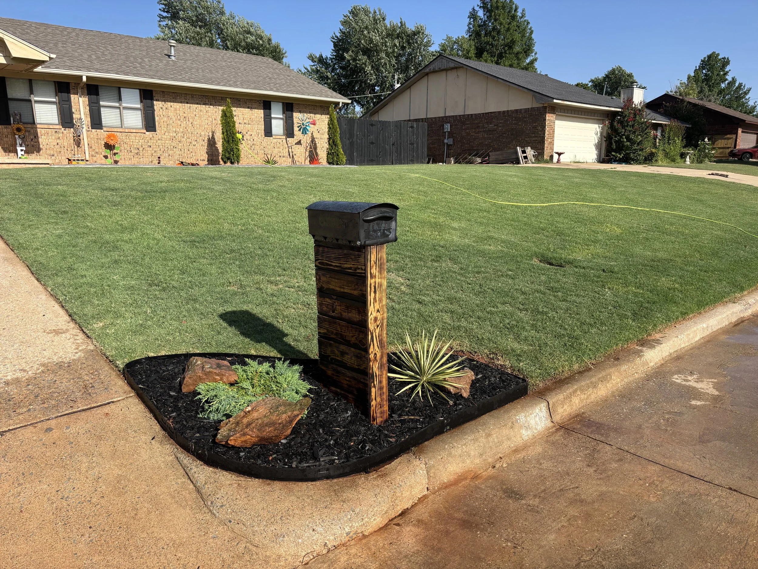 Custom landscape design and install around Chickasha, Ok and surrounding areas!