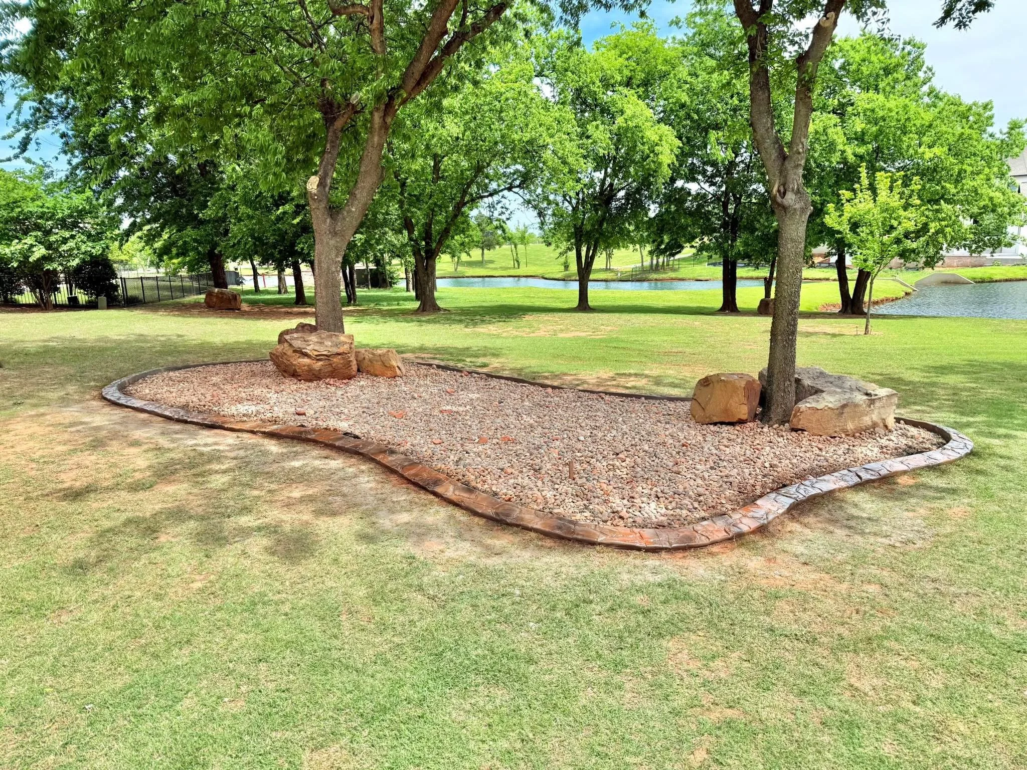 Custom landscape design and install around Chickasha, Ok and surrounding areas!