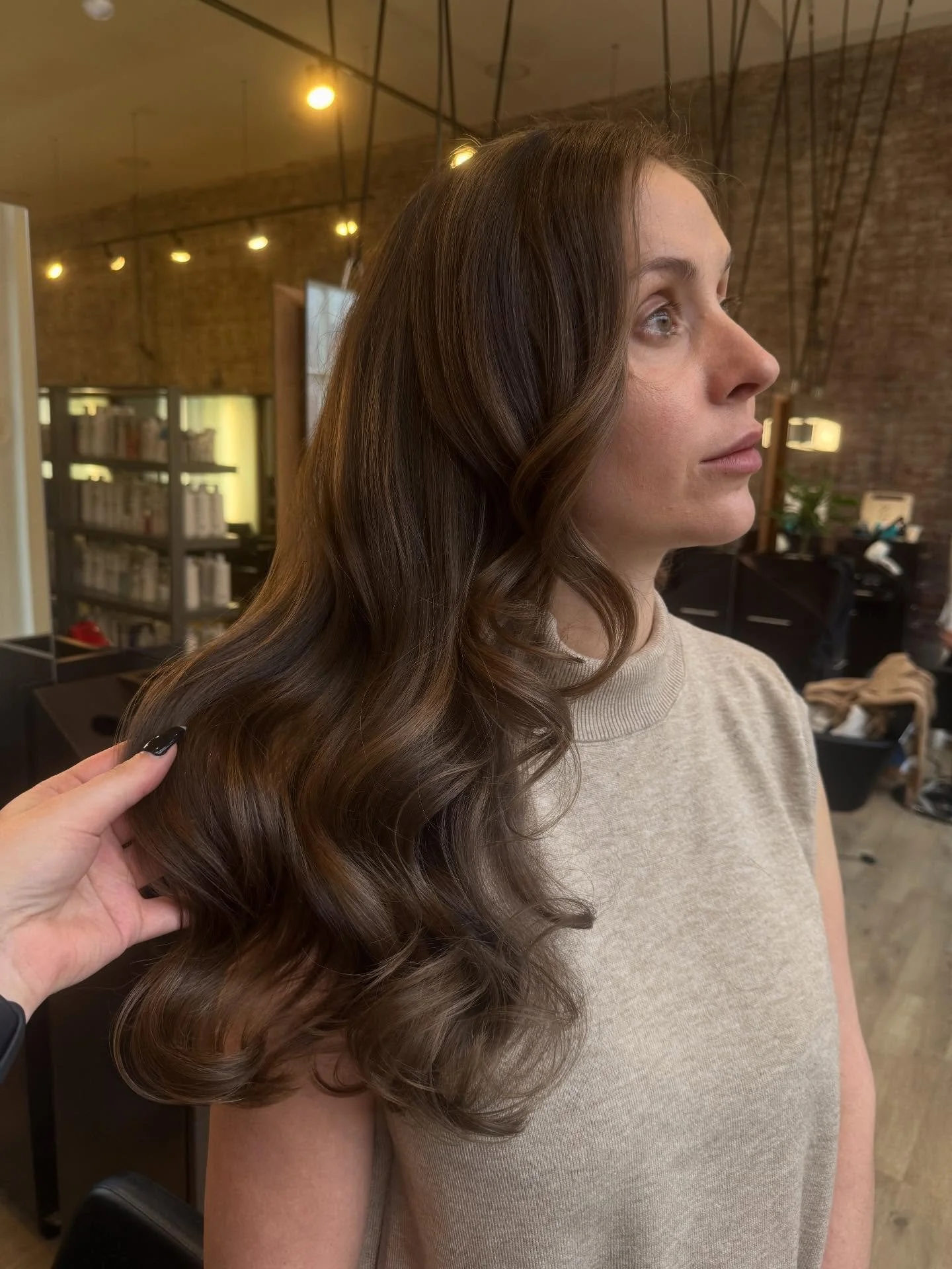Lived in brunette no bleach high lift bronde highlights babyllight foils sunkissed hair boston blonde