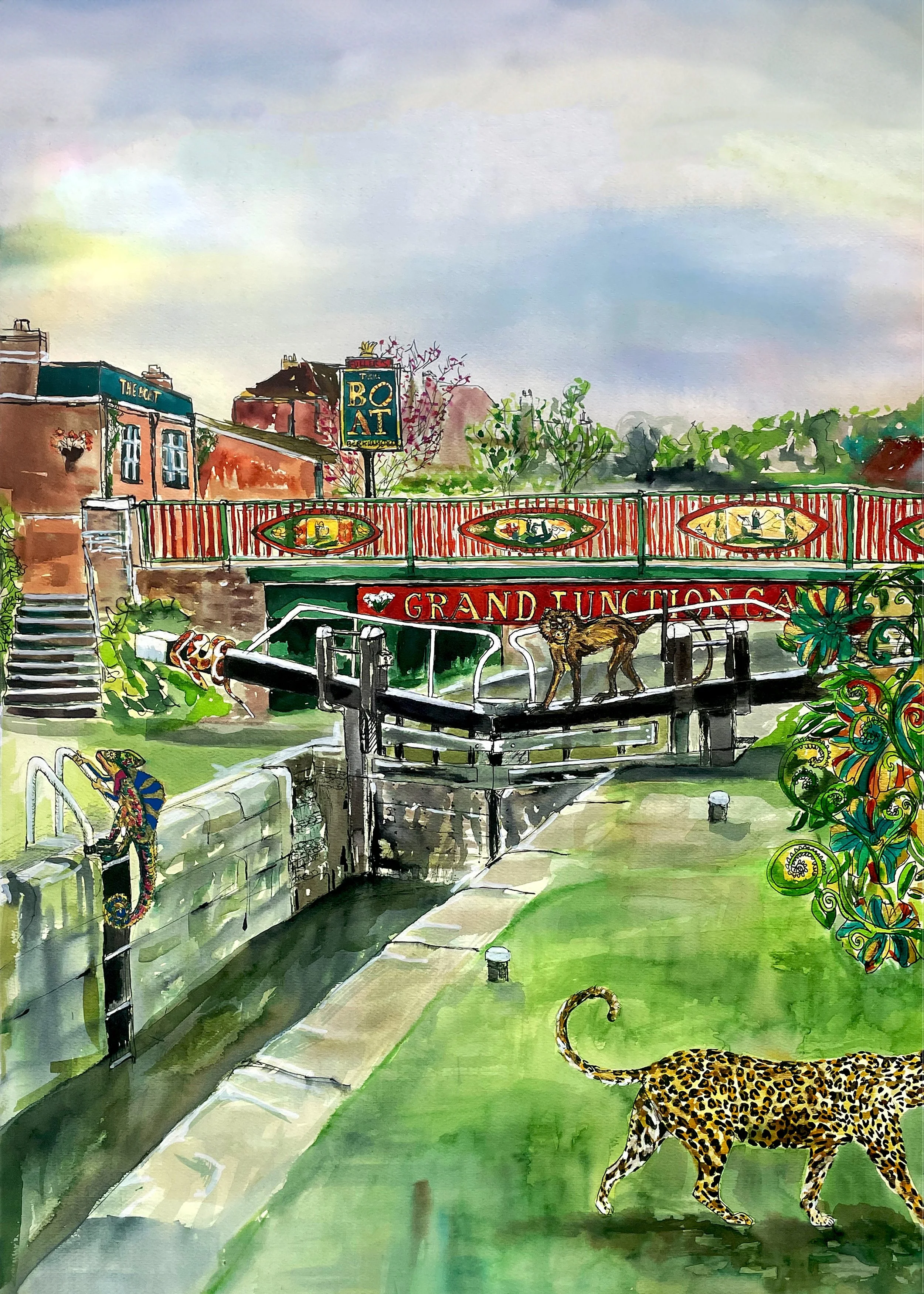 Grand Union Canal Berko - Original Artwork