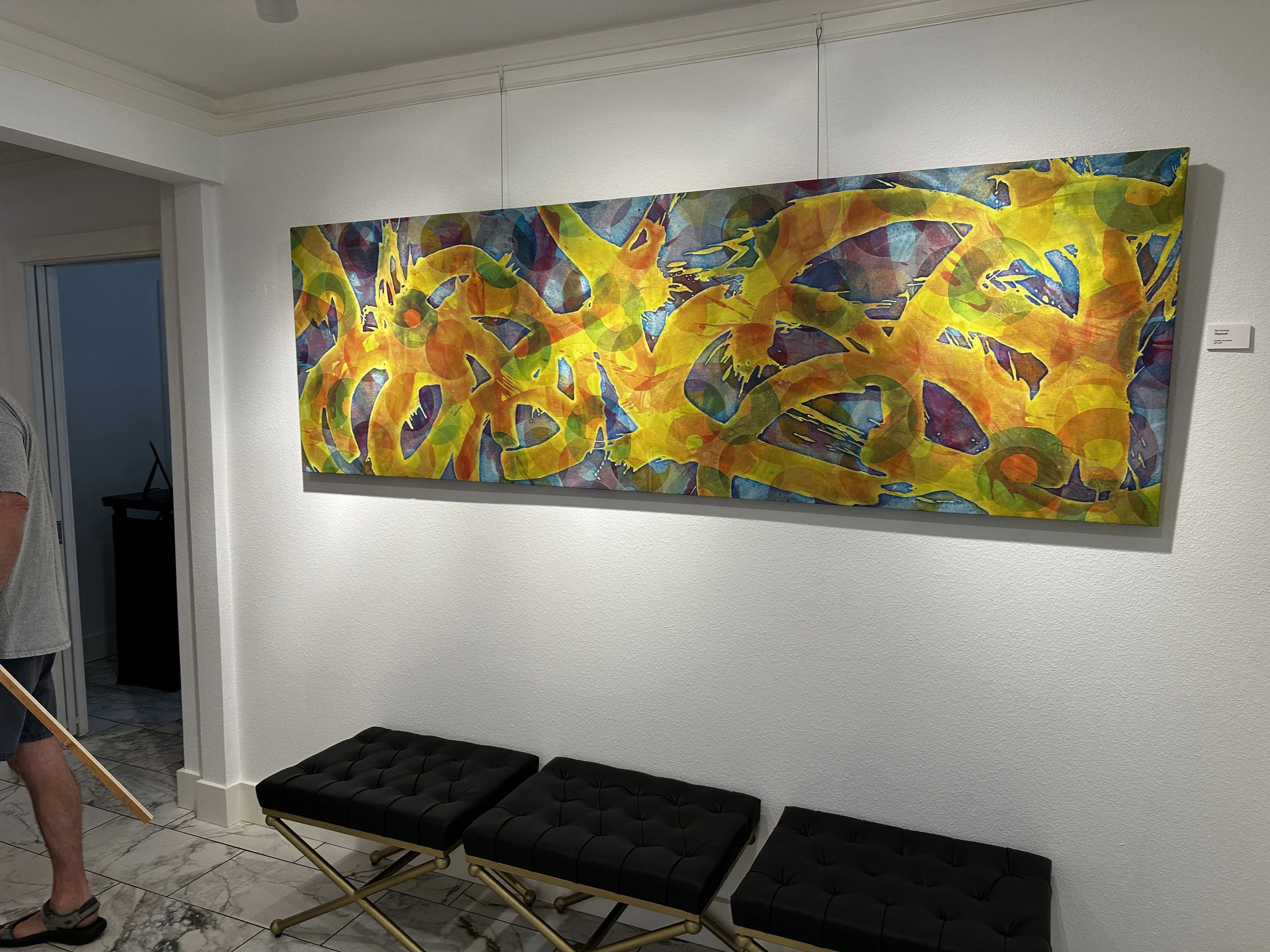 Pam Horsman painting, SlapDash at 505 Gallery
