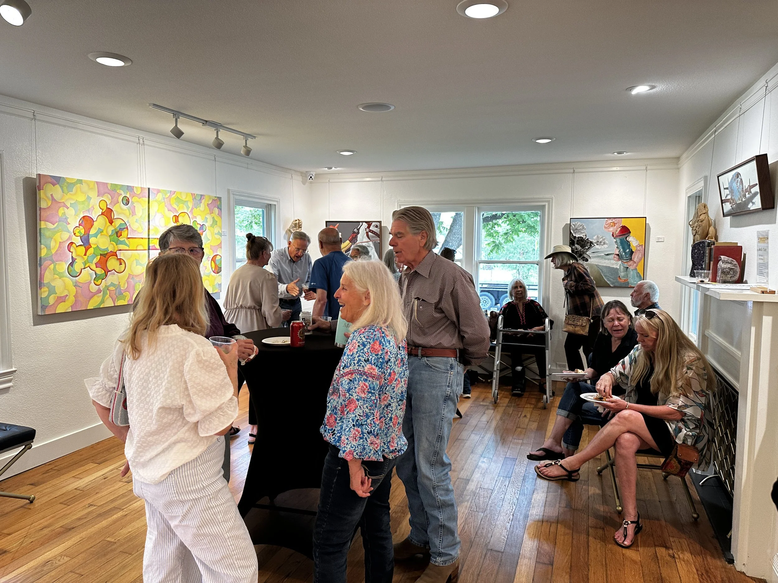 Opening of gallery show, Double Vision at 505 Gallery