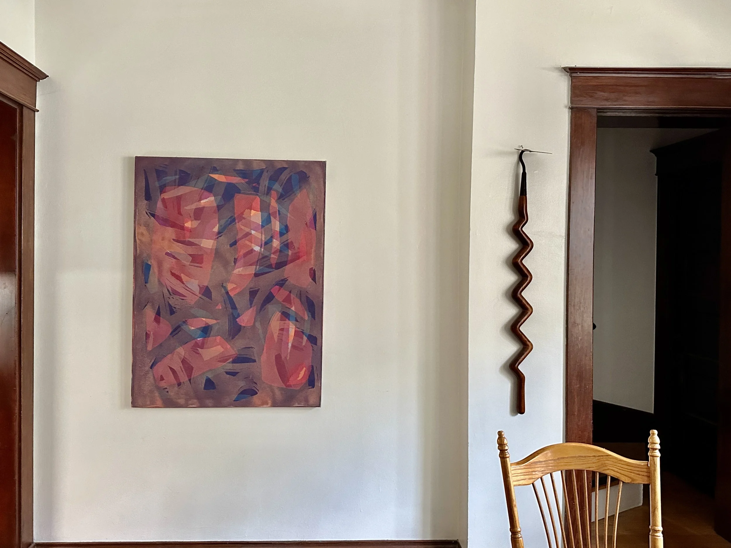 Pam Horsman painting, Untitled, in situ