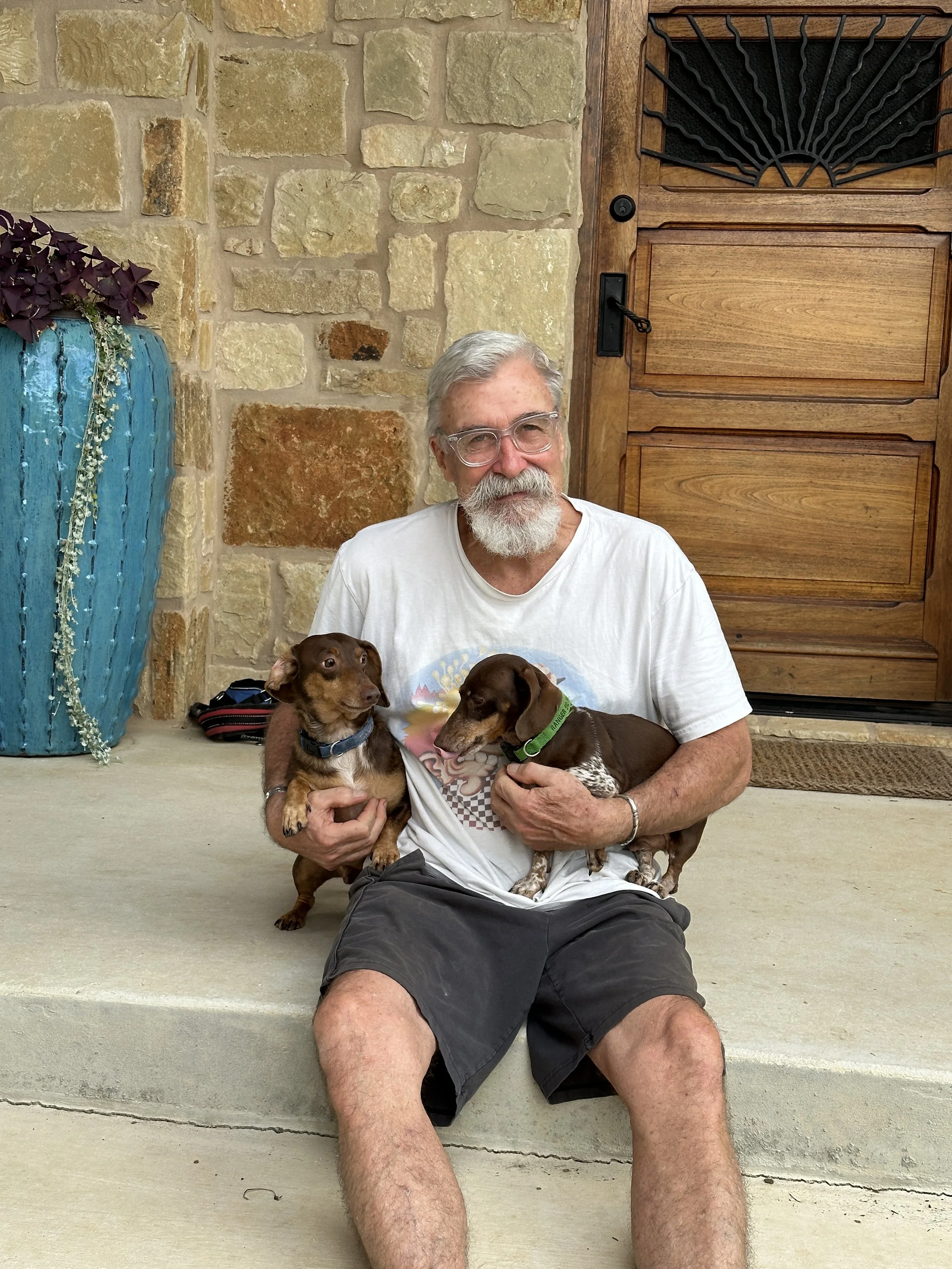 Chris Hedrick and the weiner dogs
