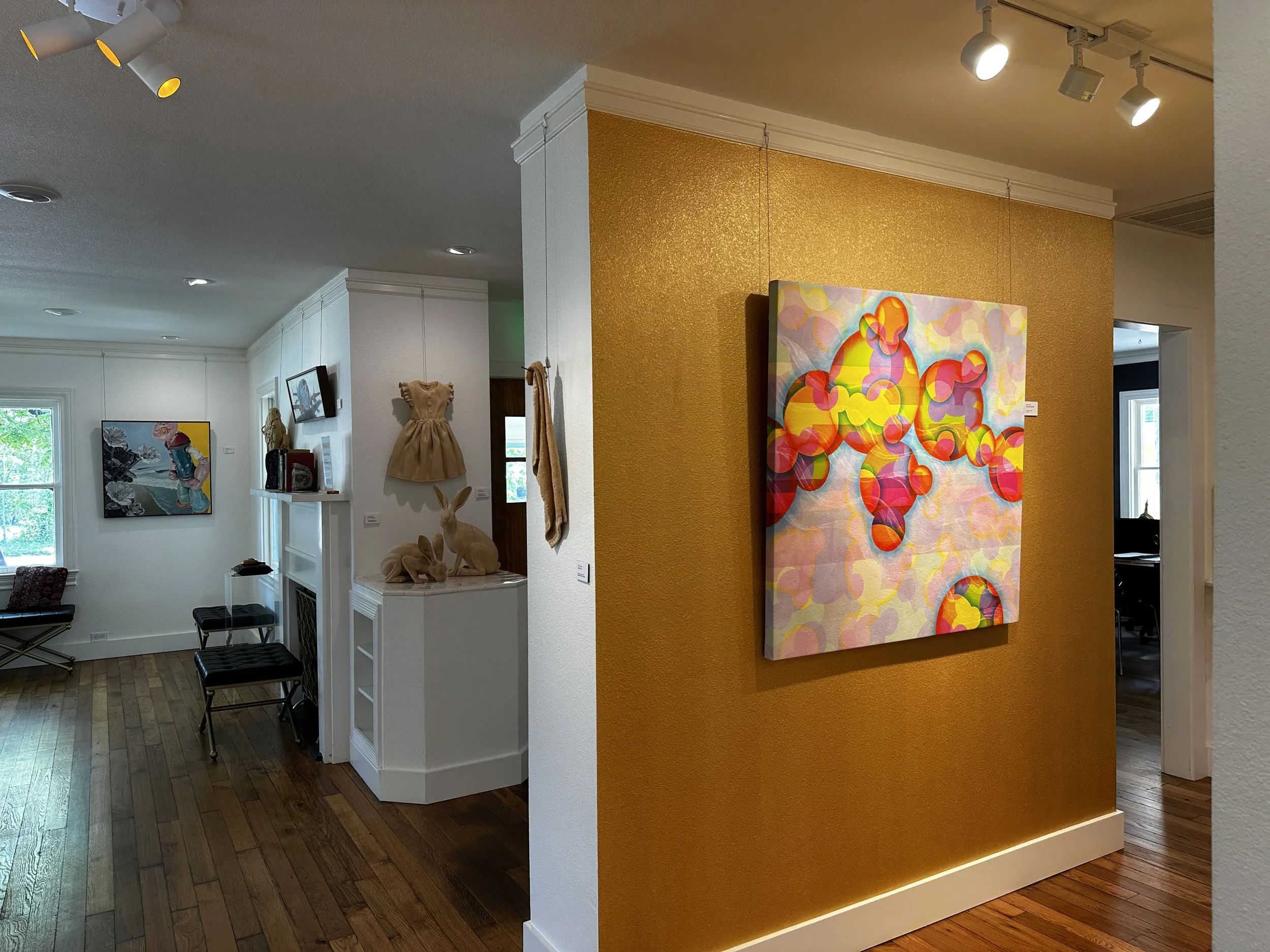 Pam Horsman painting, Cherry Blossoms at 505 Gallery