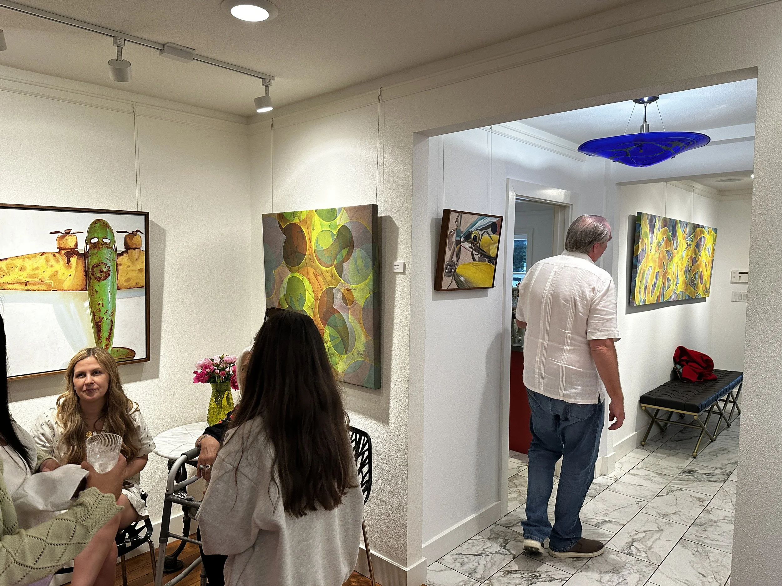 Opening of gallery show, Double Vision at 505 Gallery